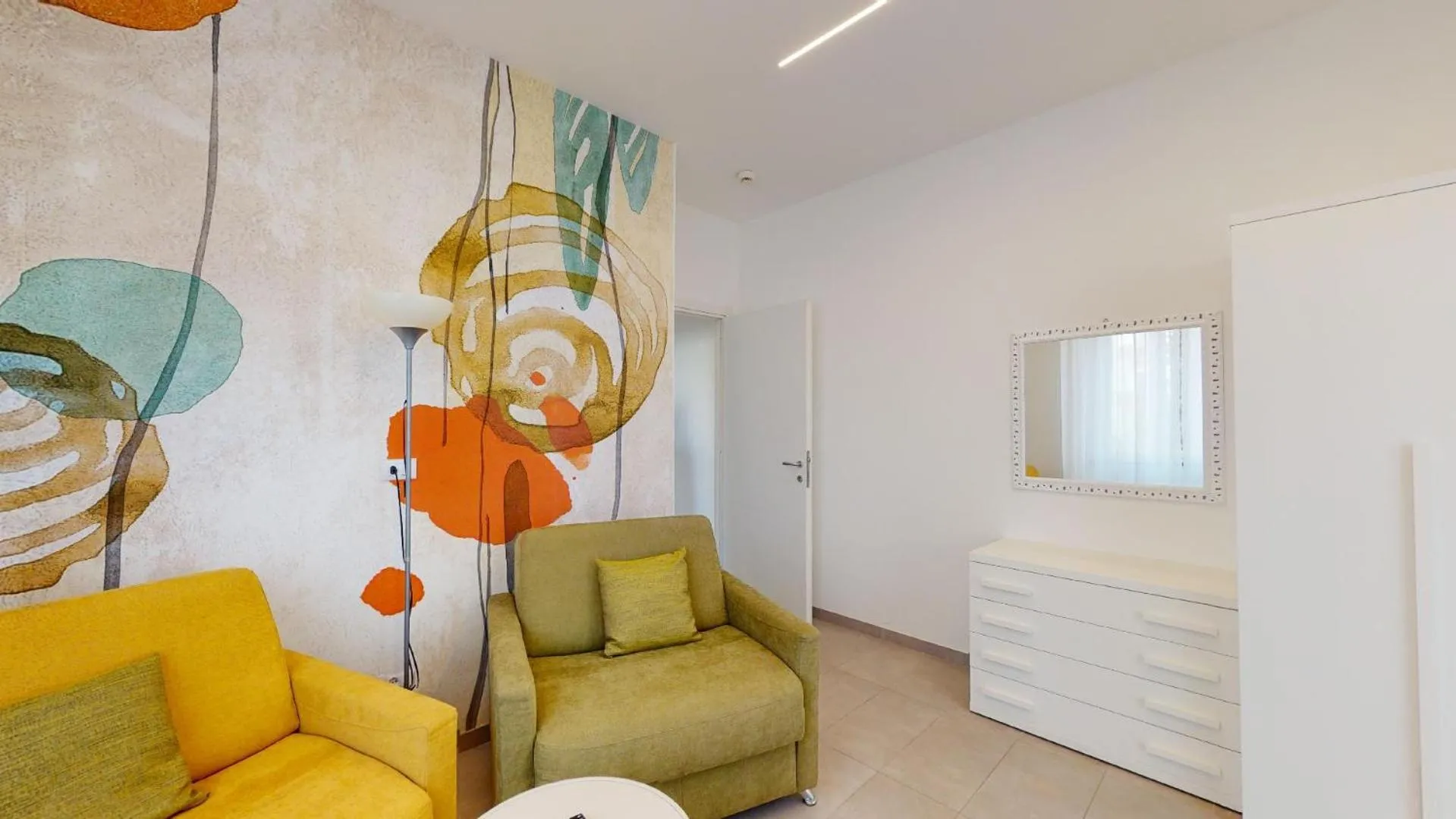 Seating area in Hotel Ligure