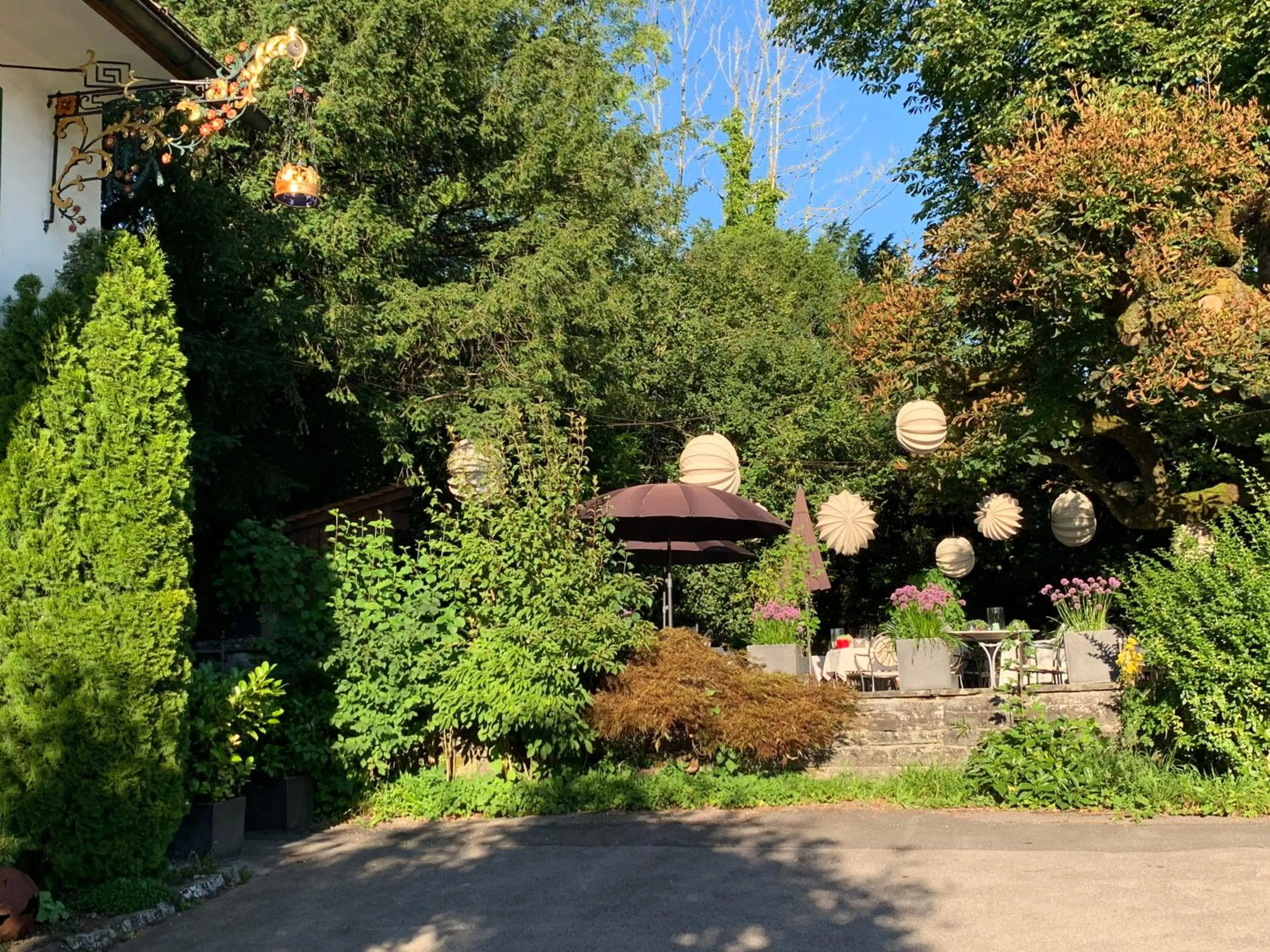 Garden in Hotel Krone Sihlbrugg