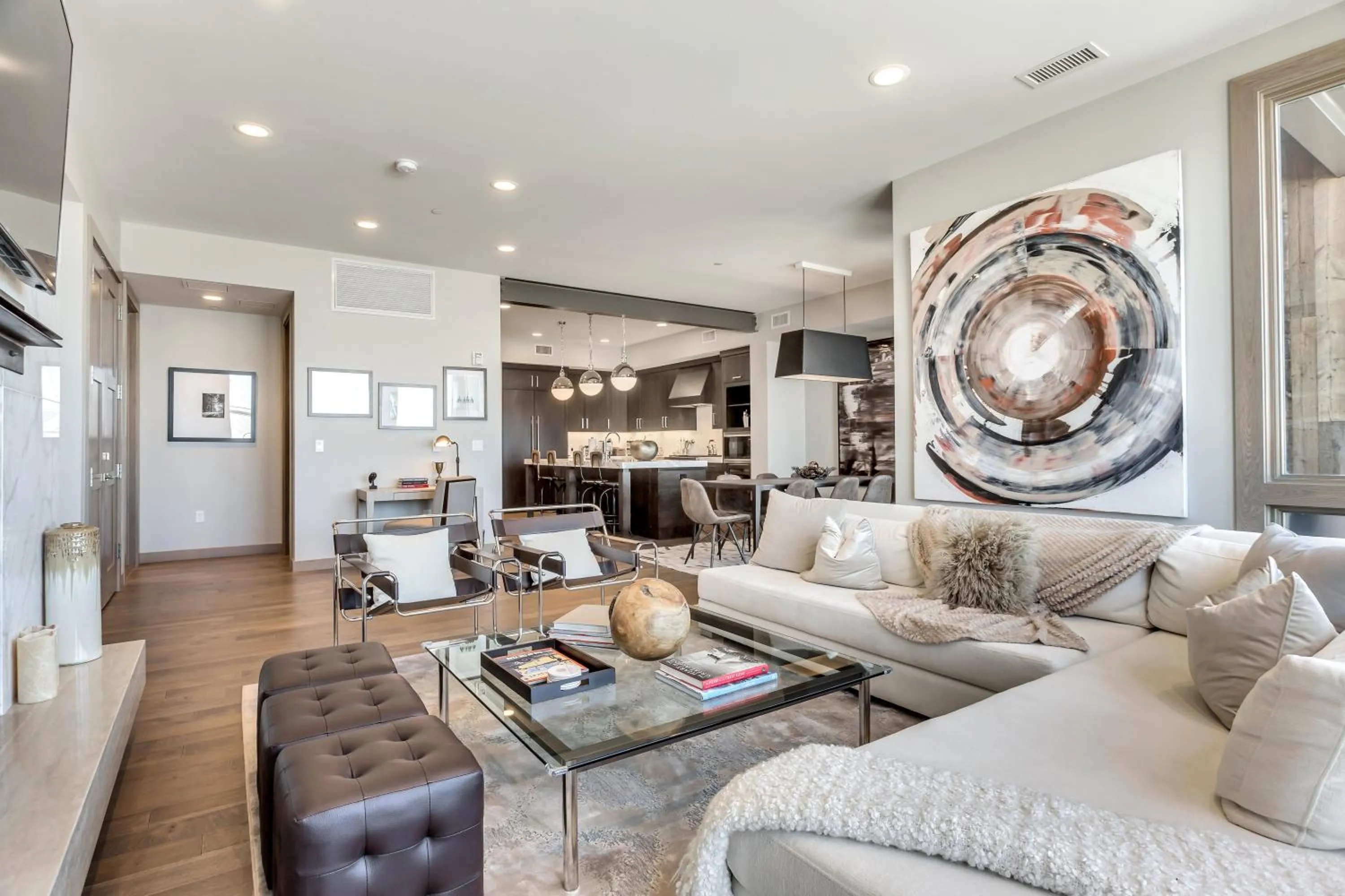 Living room in Stein Eriksen Residences