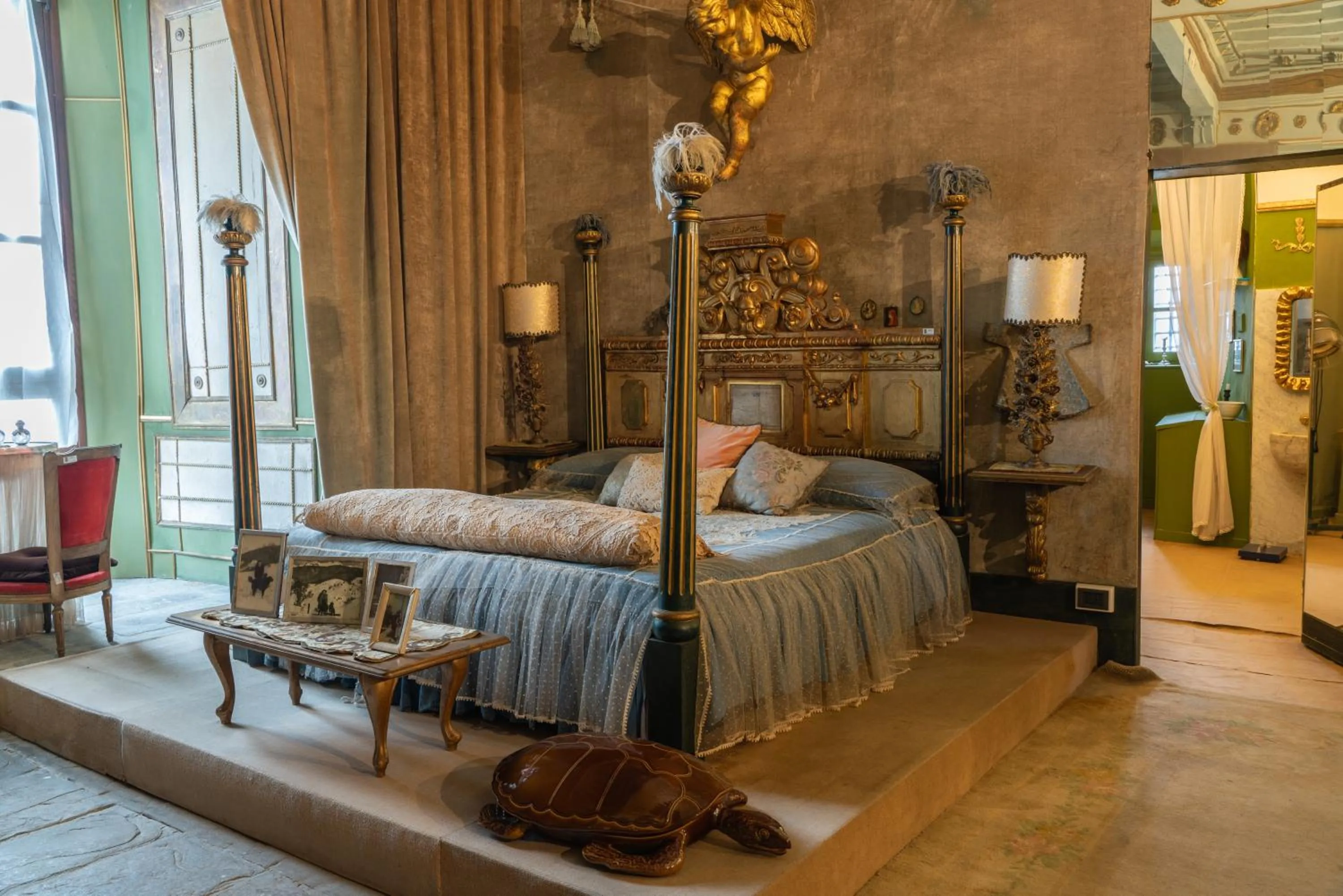 Bed in Castello Di Compiano Hotel Relais Museum