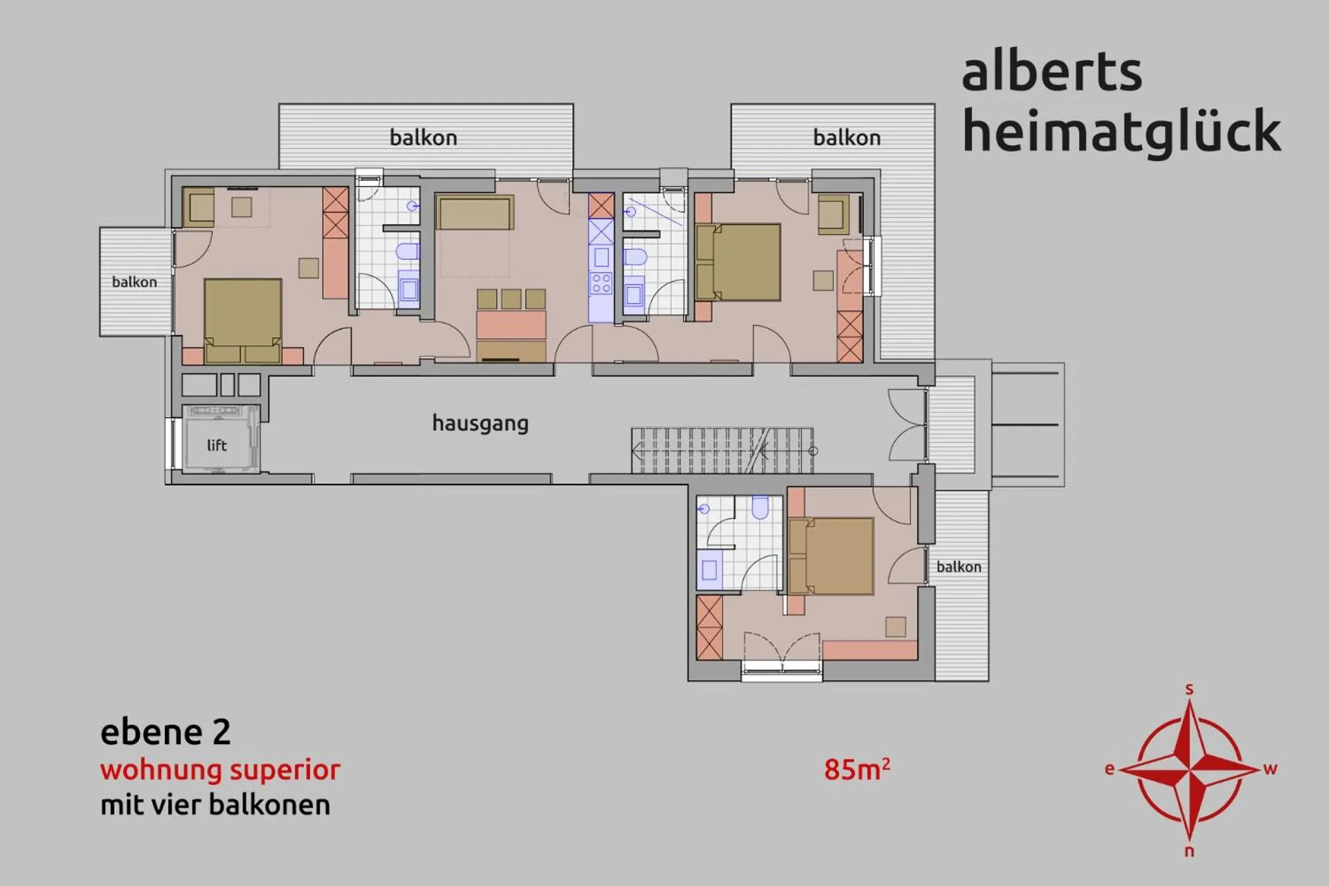 Floor plan in Alberts Heimatglück