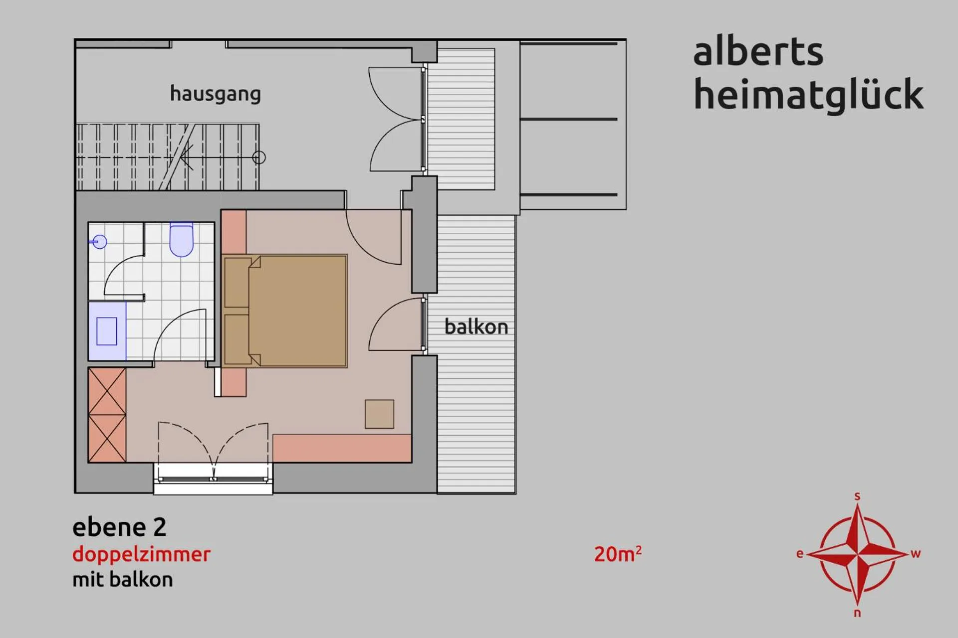 Floor plan in Alberts Heimatglück