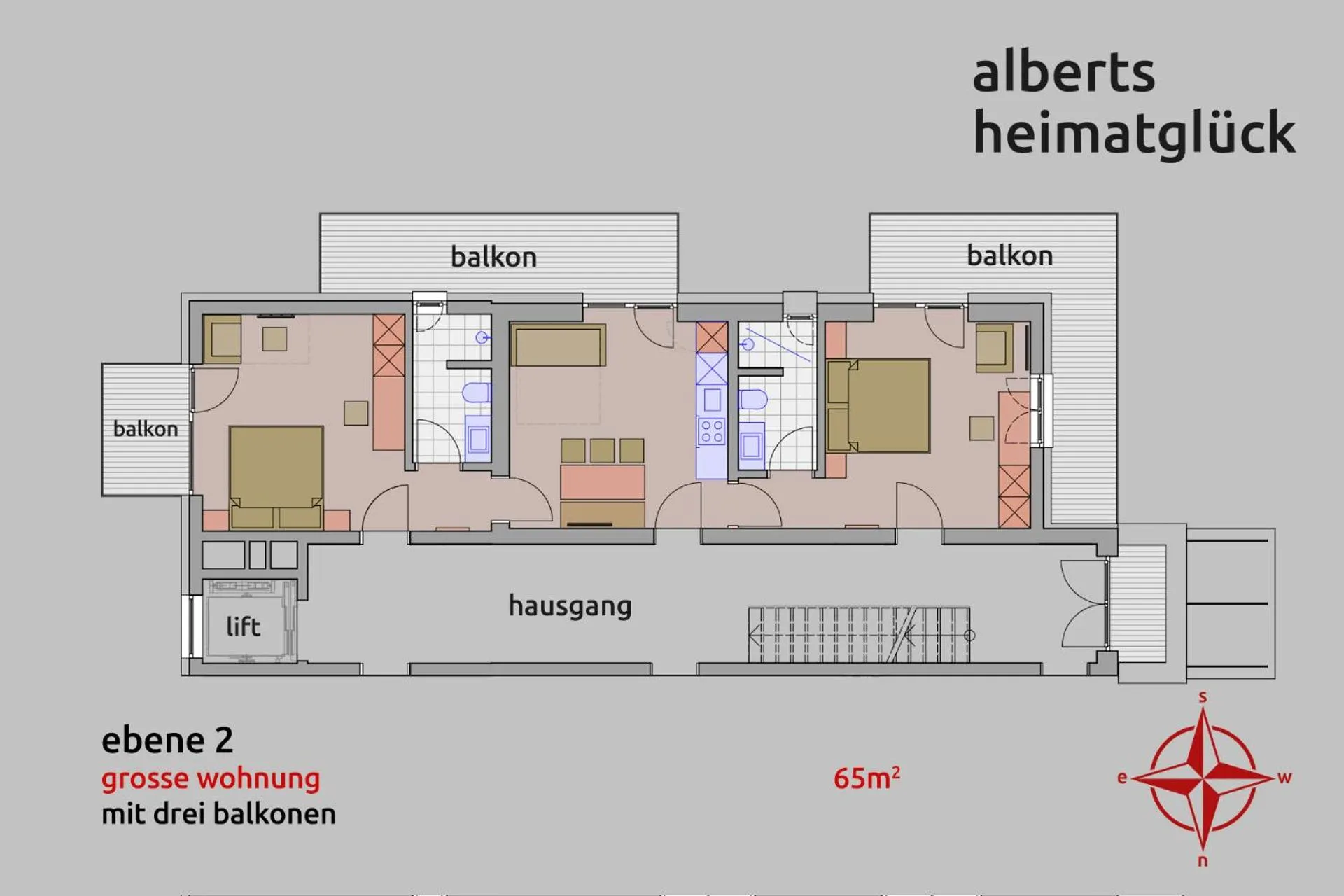Floor plan in Alberts Heimatglück