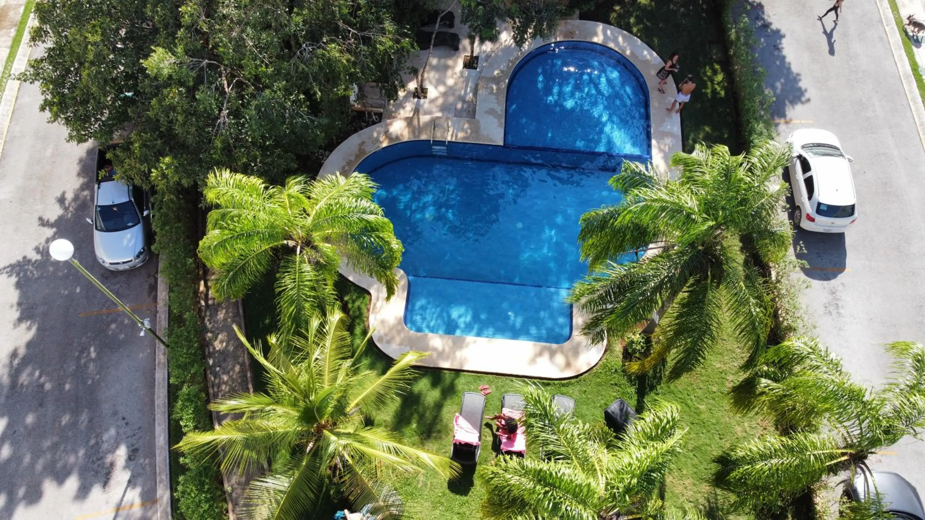 Pool view in Geek-Chic Townhouse