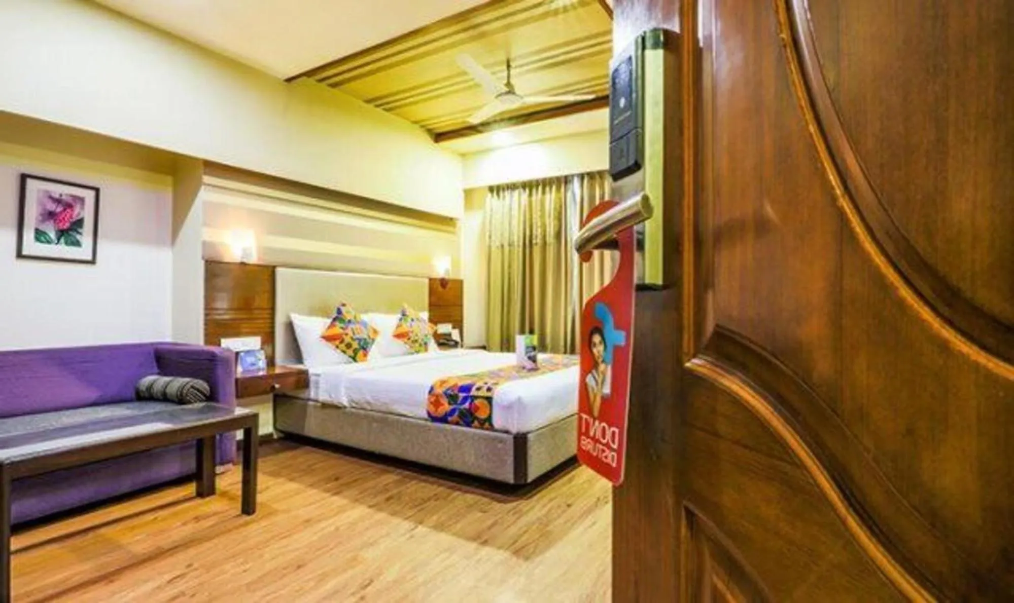 Bed in FabHotel Berry's