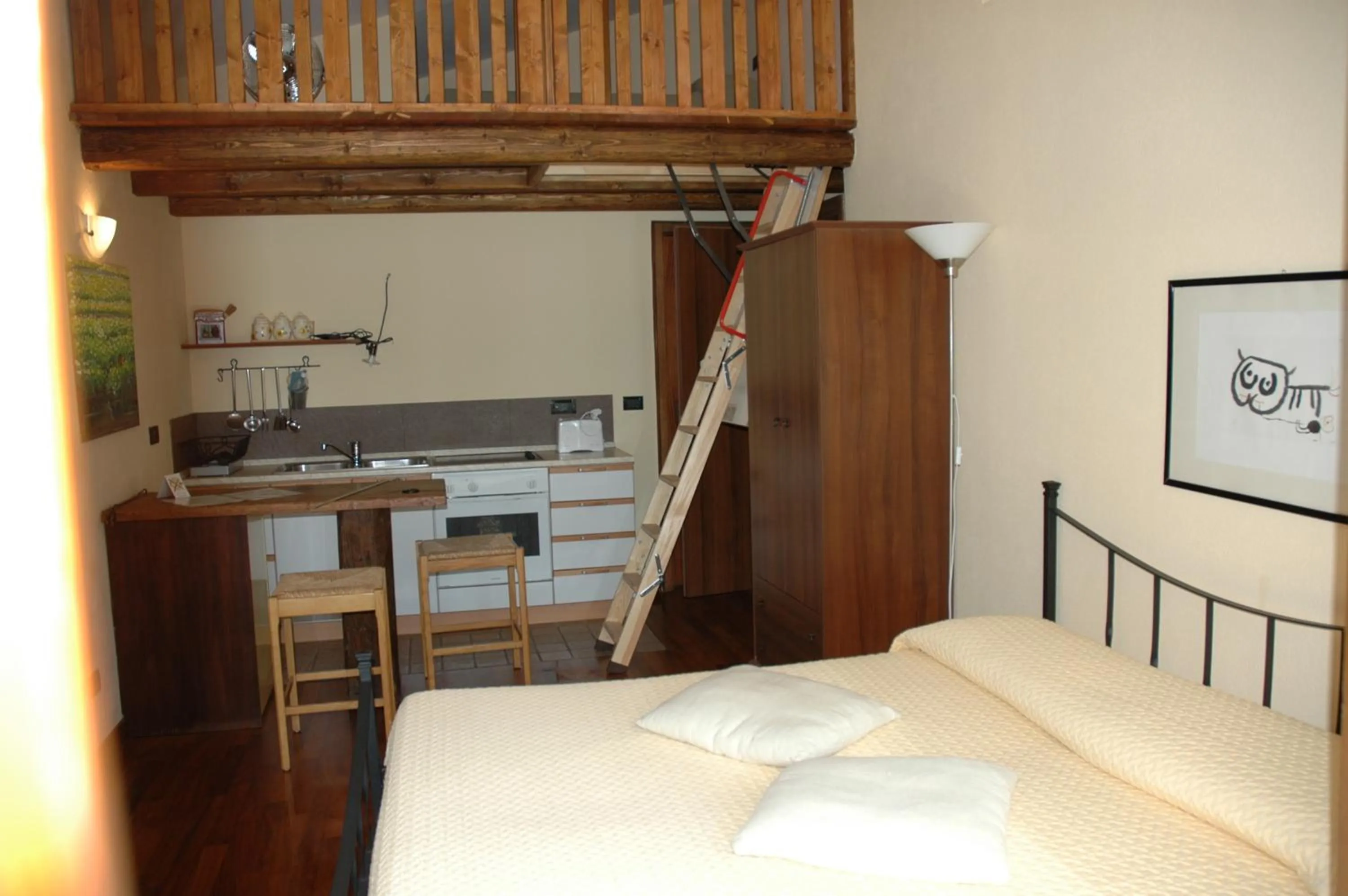 Kitchen or kitchenette, Bed in Villa Rilke Duino