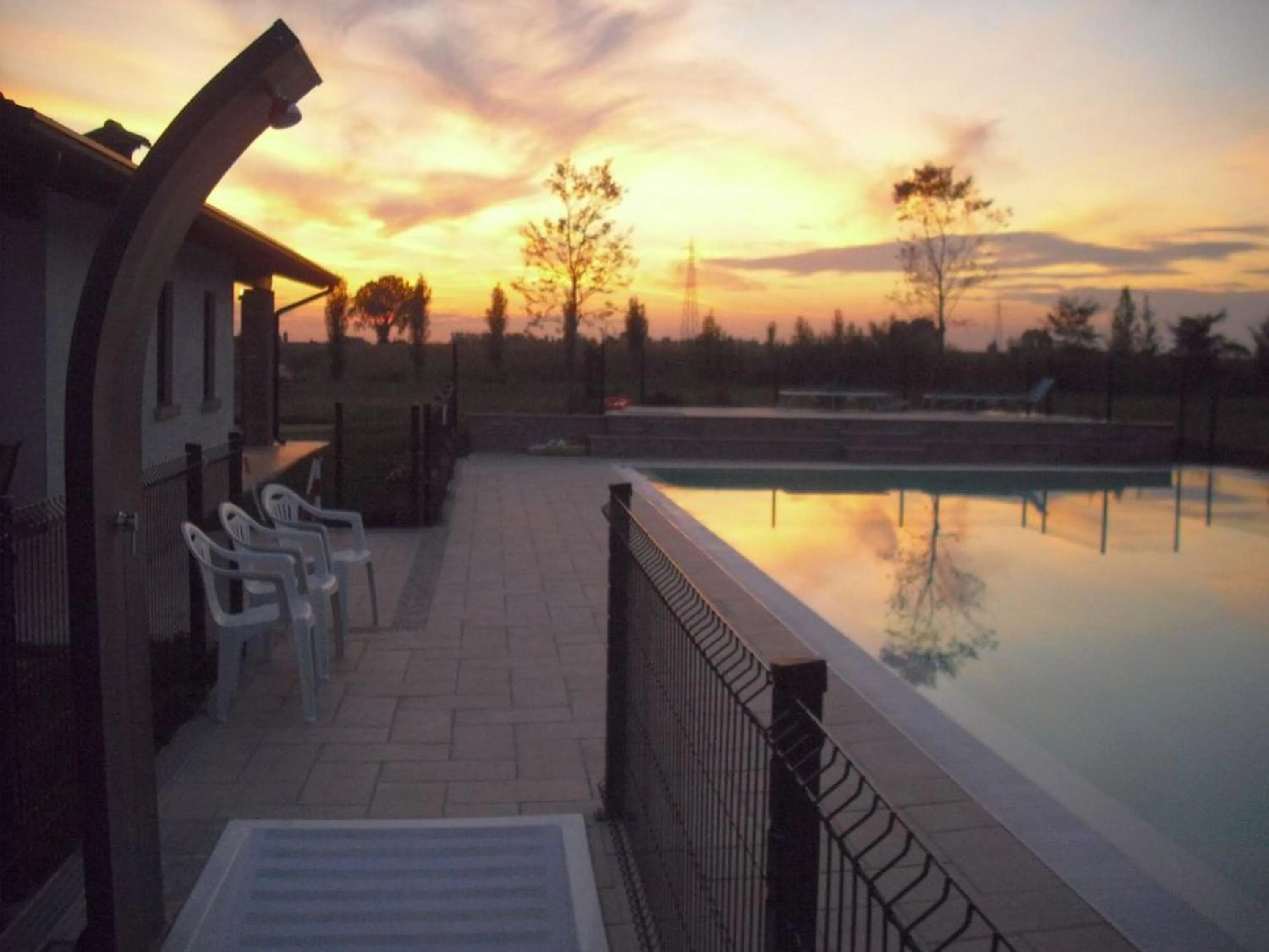 Sunset in La Garzaga Turismo Rurale