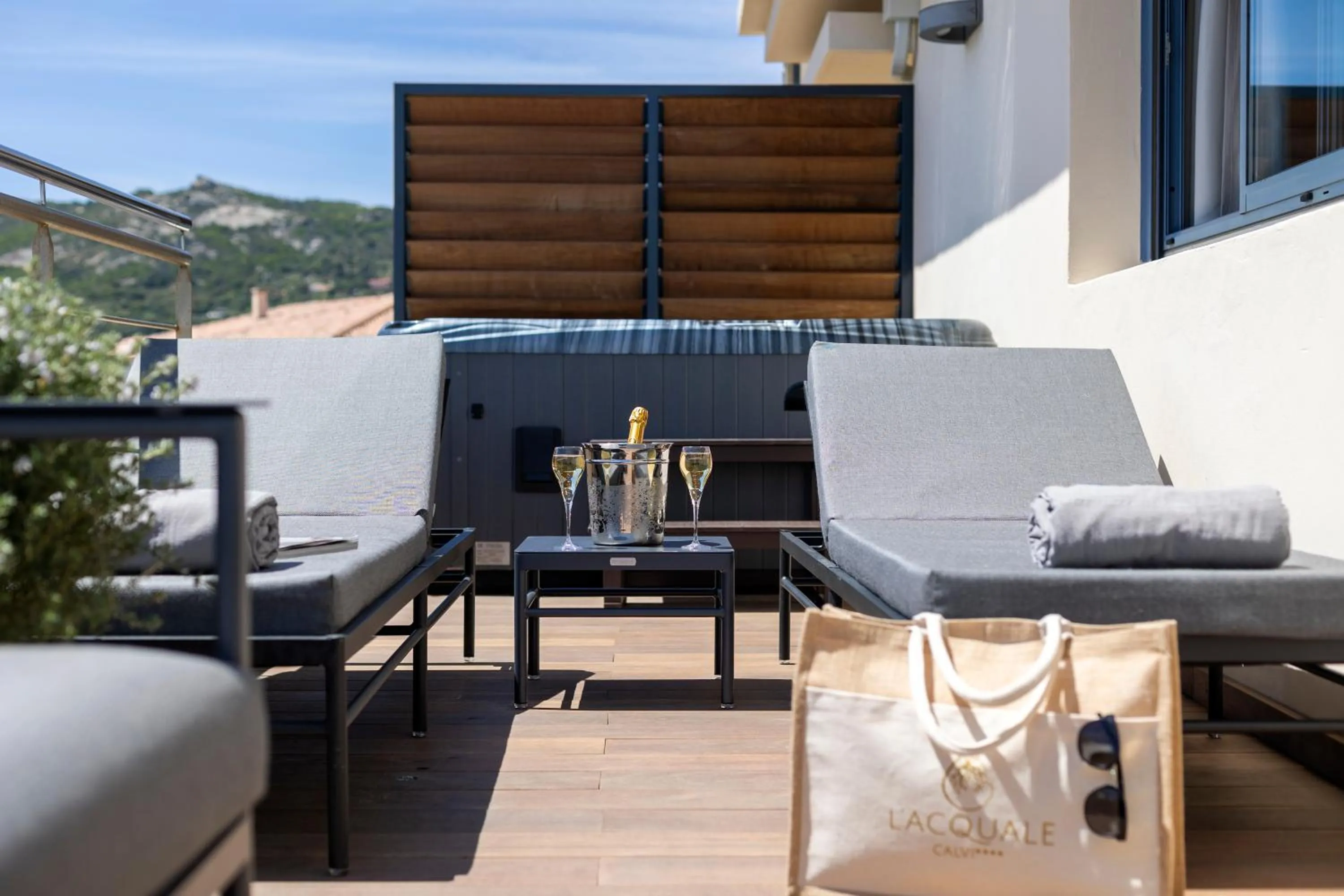 Balcony/Terrace in Hotel L'Acquale