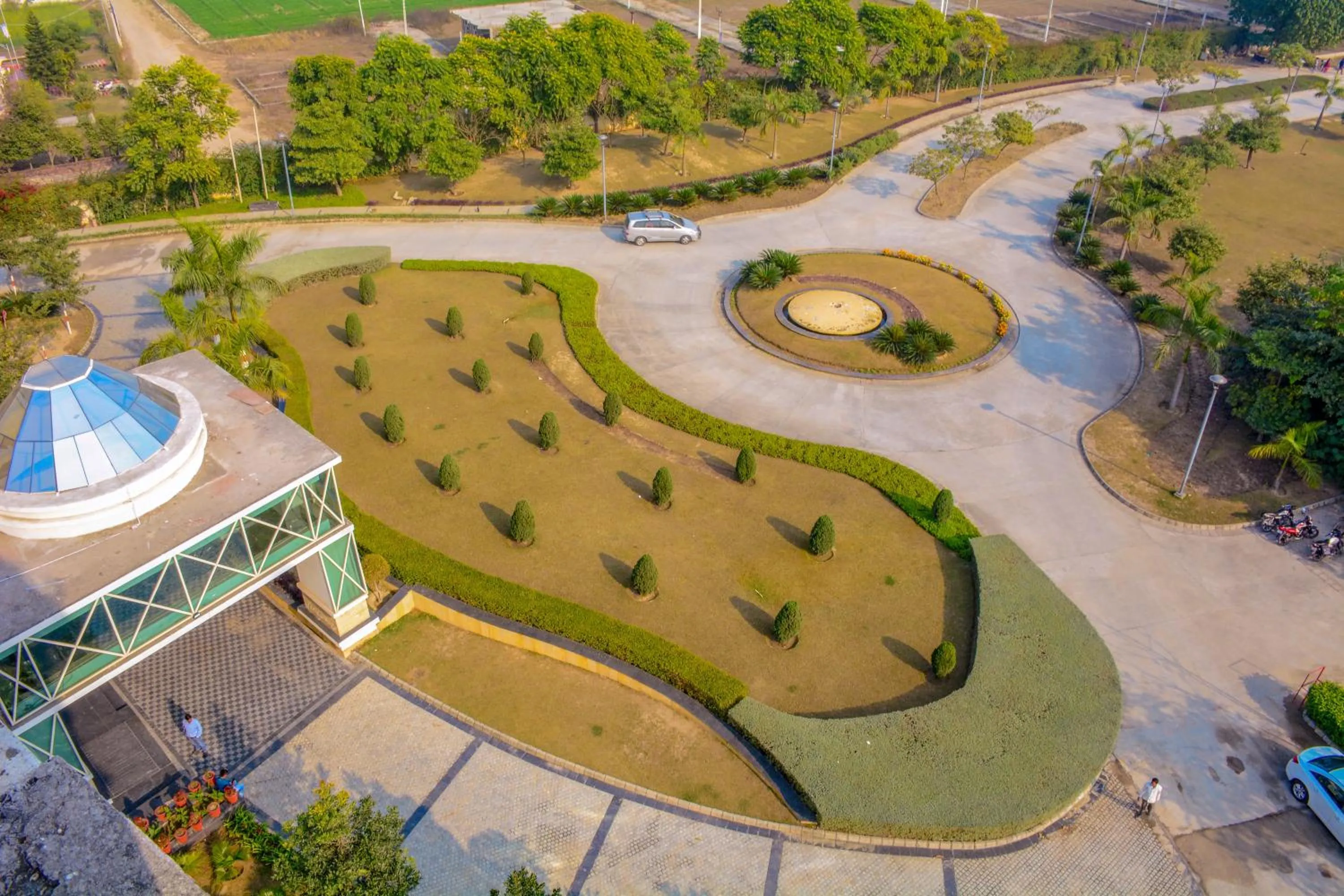 Garden view in Four Leaf Service Suites, Haridwar