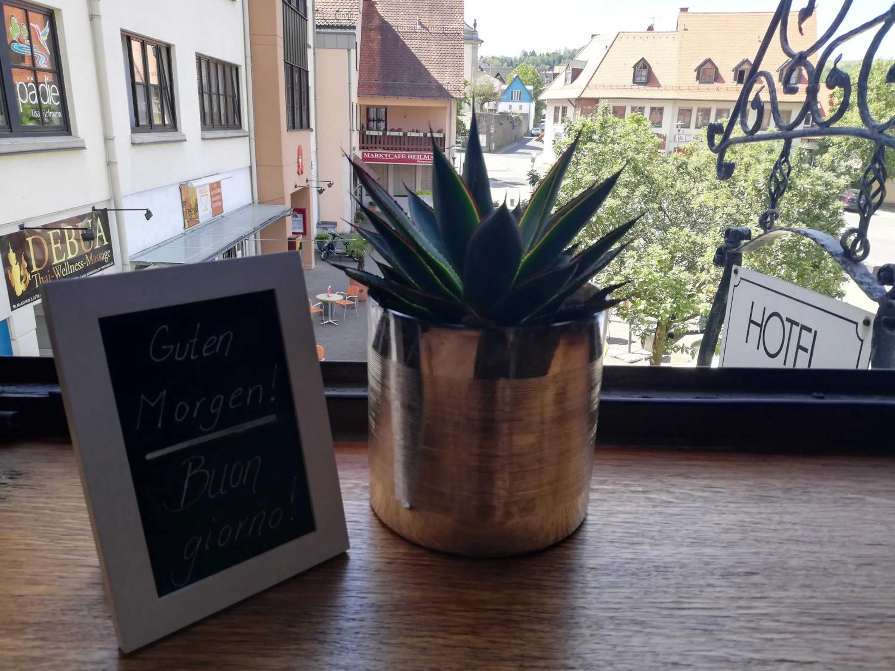 View (from property/room) in Landhotel Ölmühle