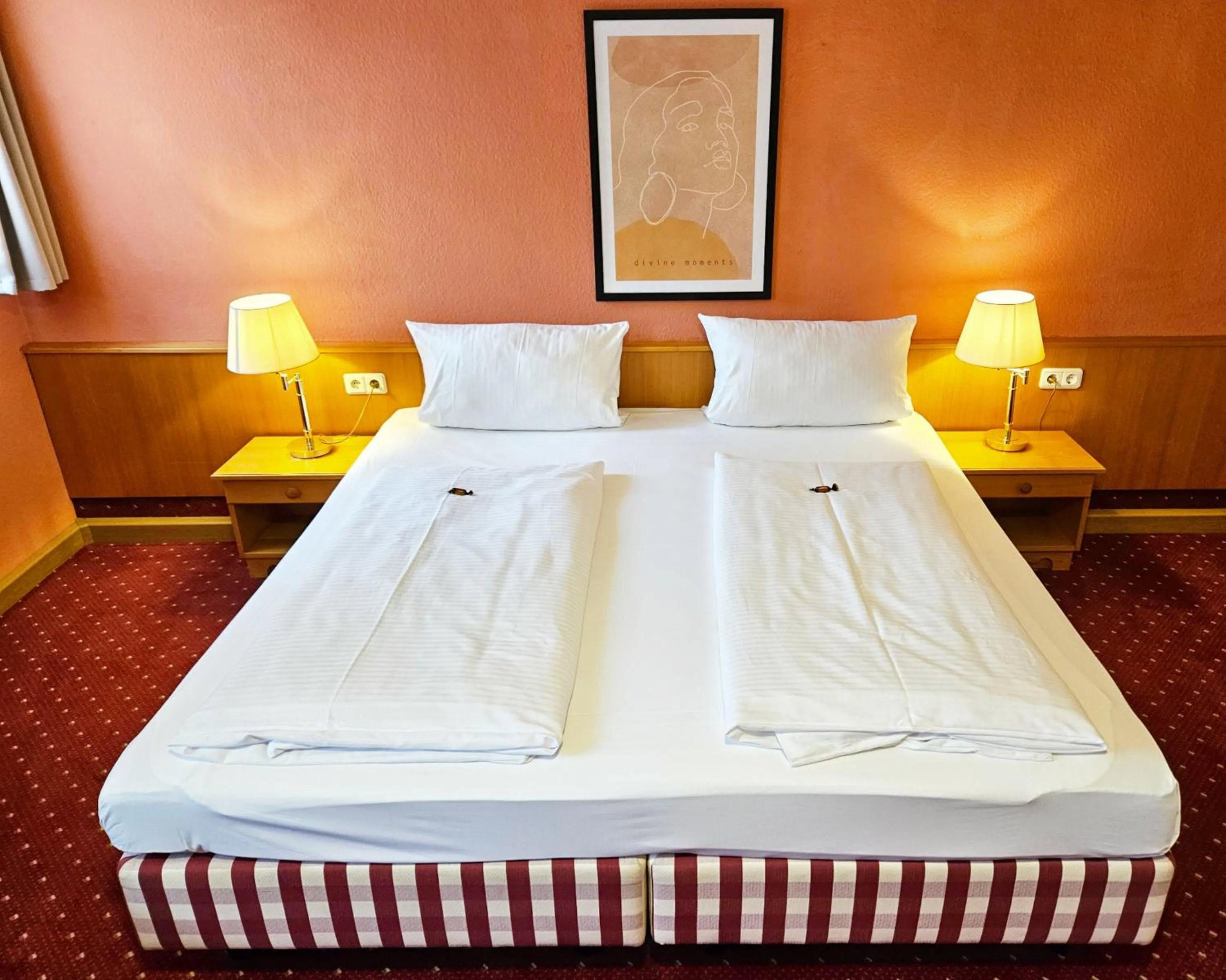 Photo of the whole room, Bed in Landhotel Ölmühle