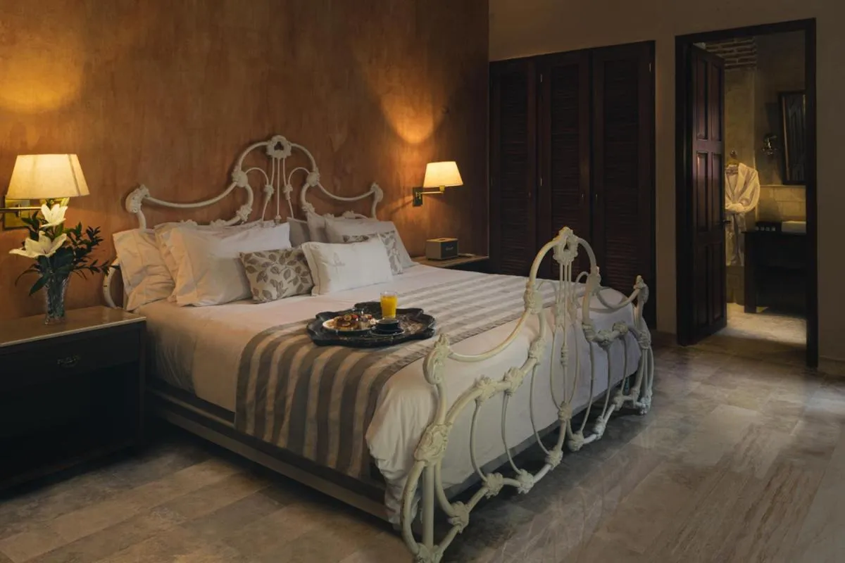 Bedroom, Bed in Hotel Boutique Casa Del Arzobispado