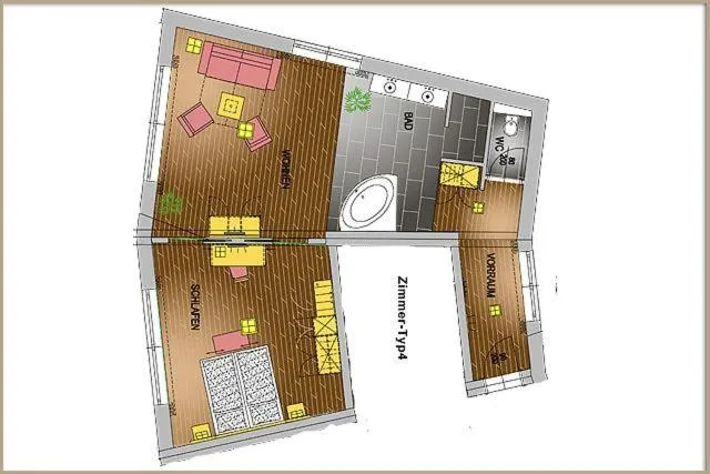 Floor plan in Relax- & Wanderhotel Poppengut