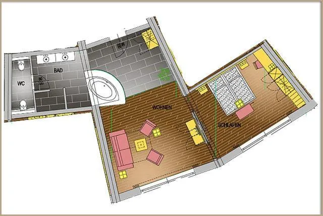Floor plan in Relax- & Wanderhotel Poppengut