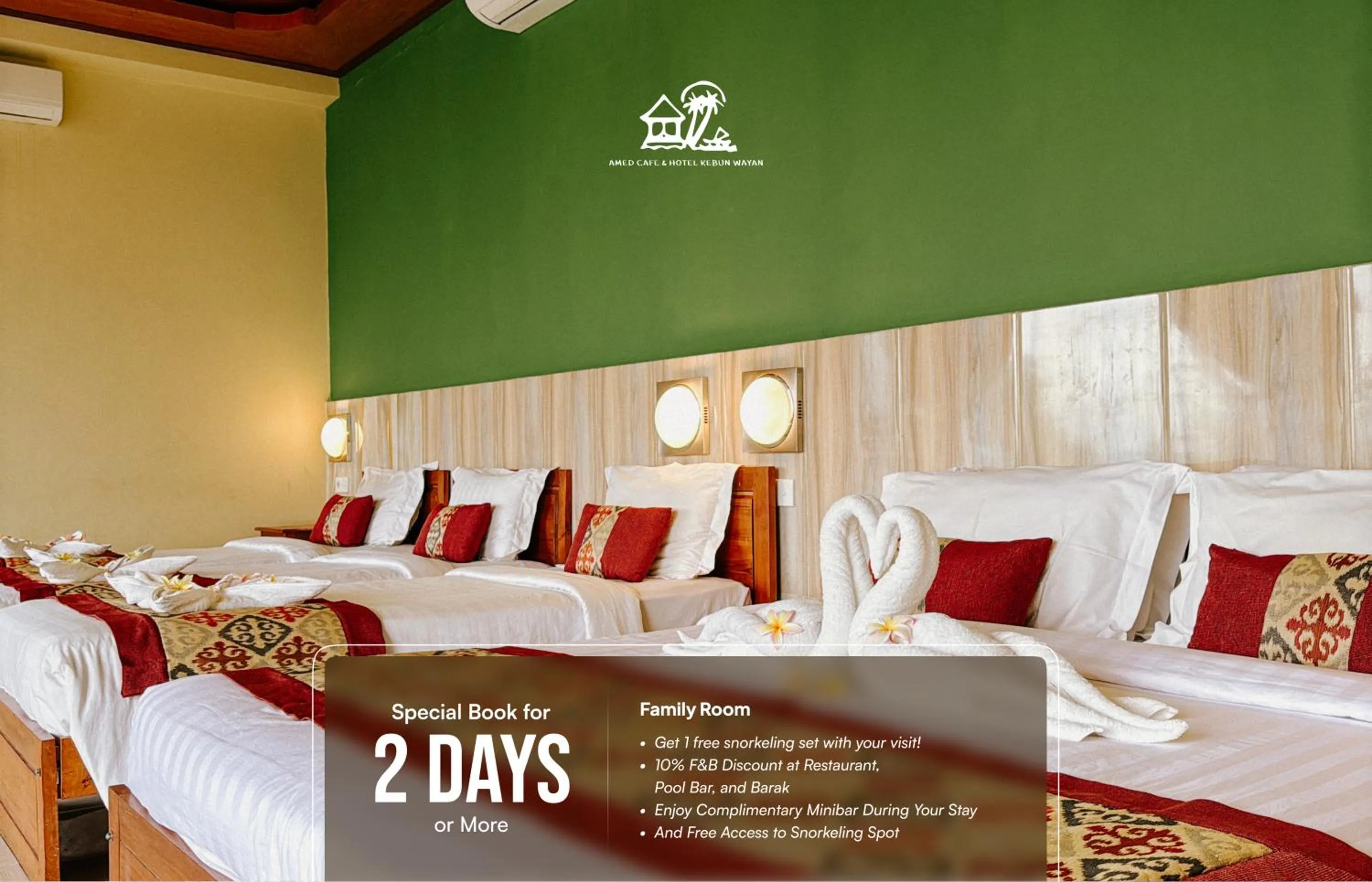 VIP, Bed in Amed Cafe & Hotel Kebun Wayan