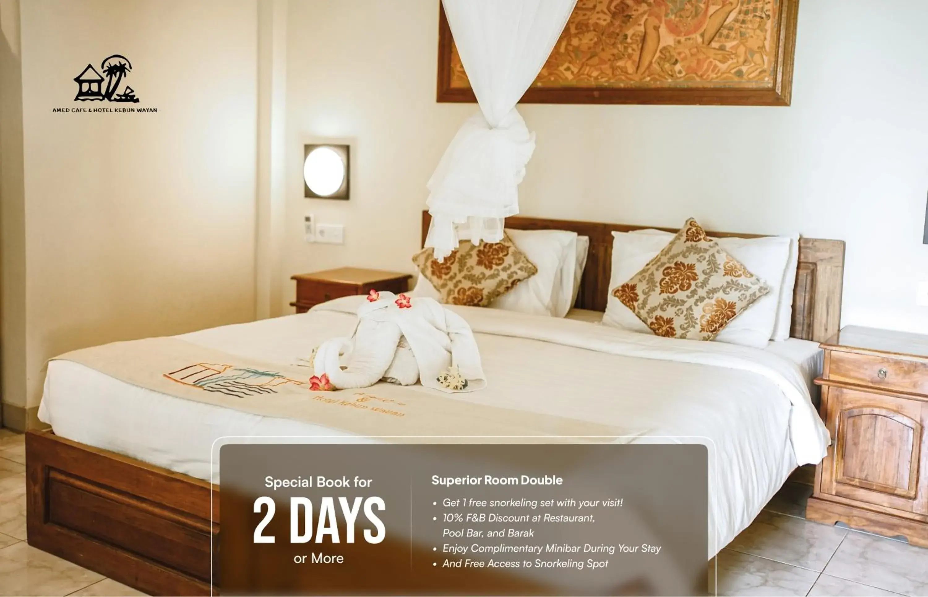 Superior Double or Twin Room in Amed Cafe & Hotel Kebun Wayan Superior Double or Twin Room in Amed Cafe & Hotel Kebun Wayan