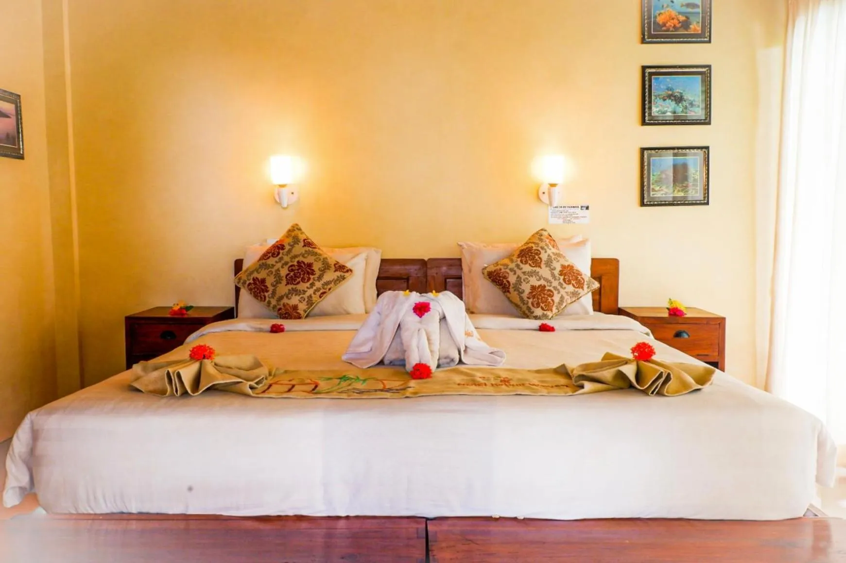 Bedroom, Bed in Amed Cafe & Hotel Kebun Wayan