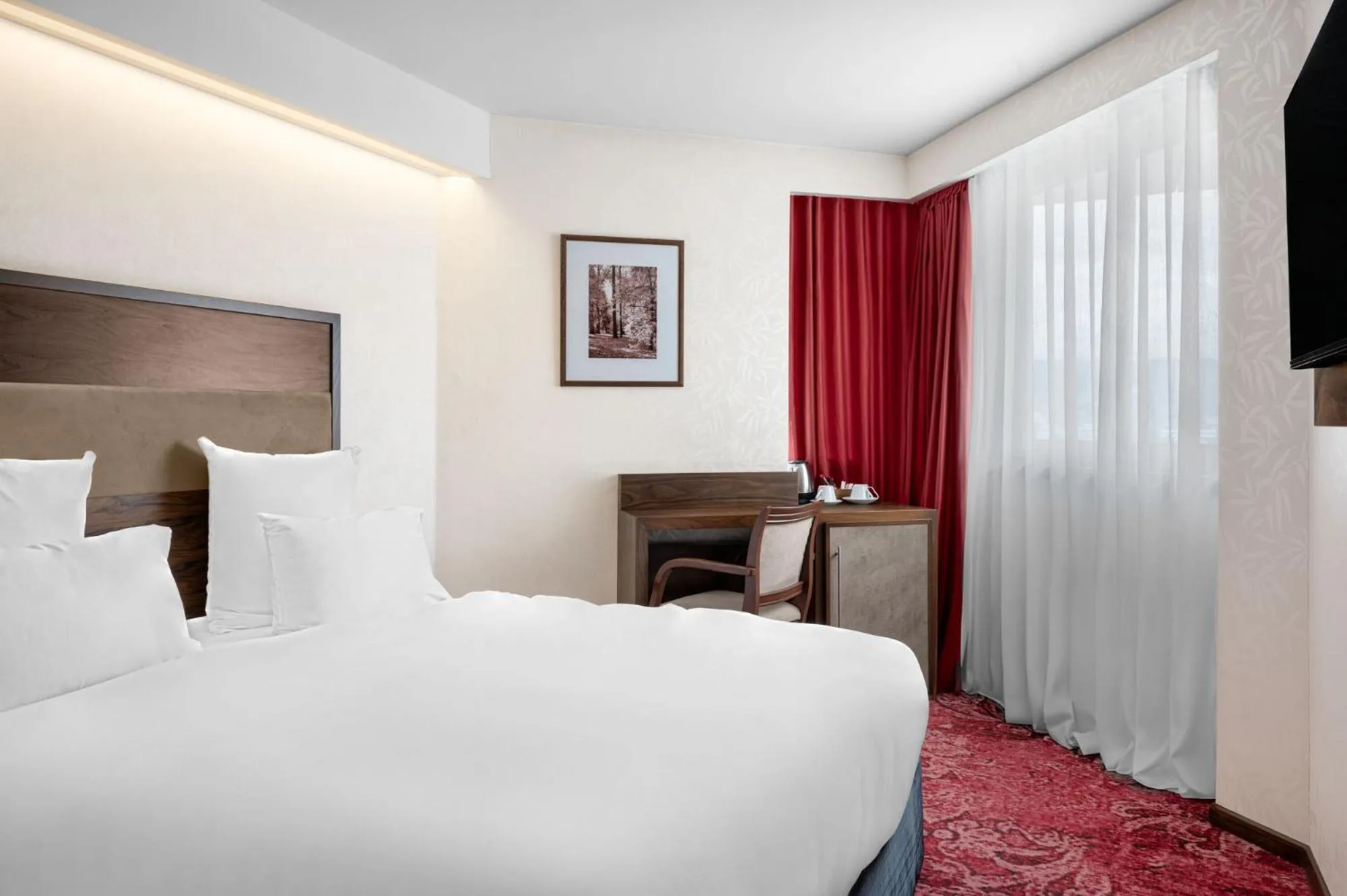 Bed in Movenpick hotel Sarajevo