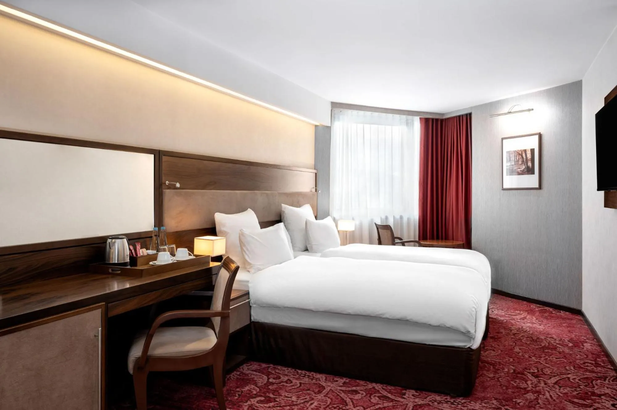 Bed in Movenpick hotel Sarajevo