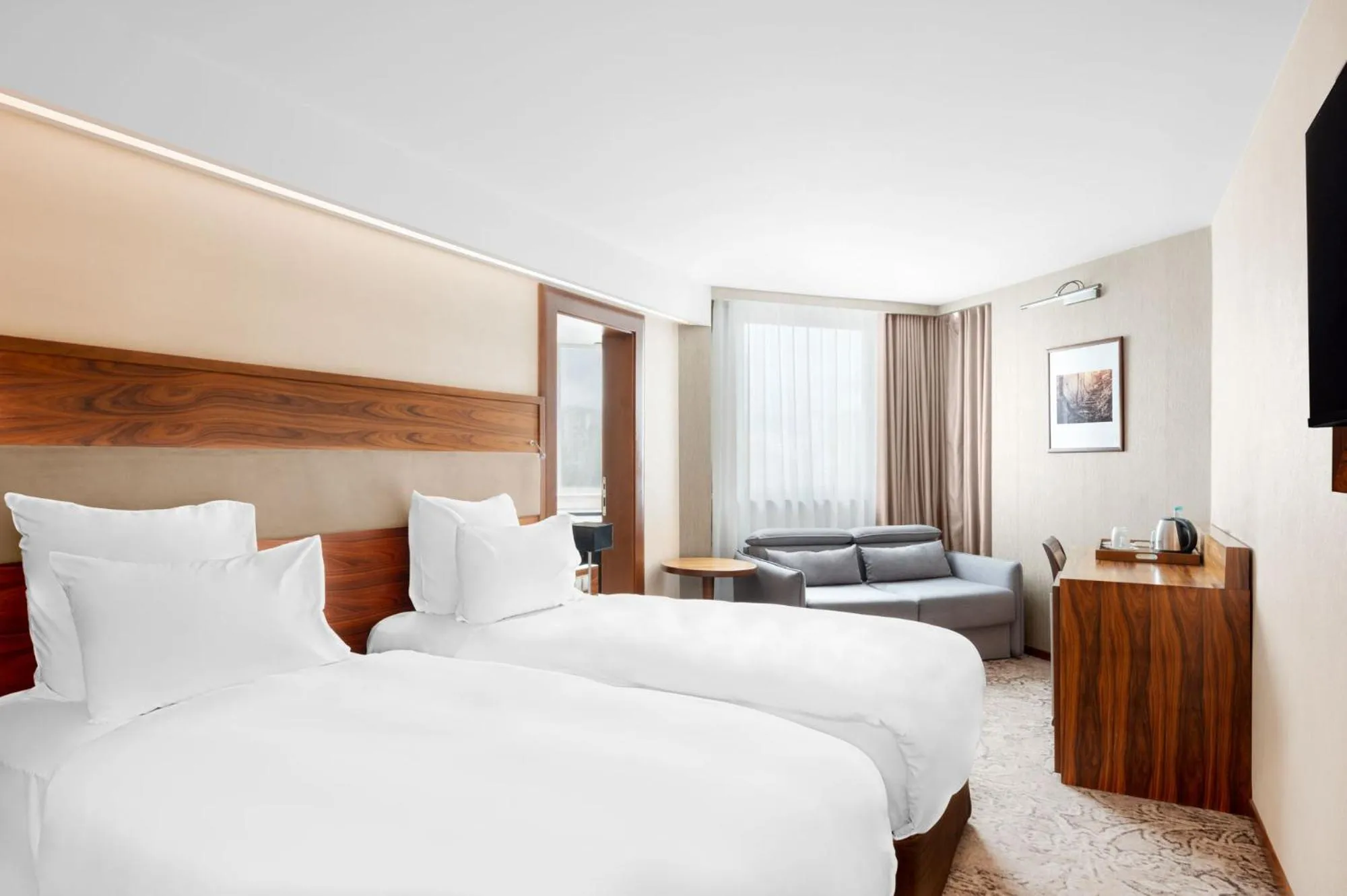 Bed in Movenpick hotel Sarajevo