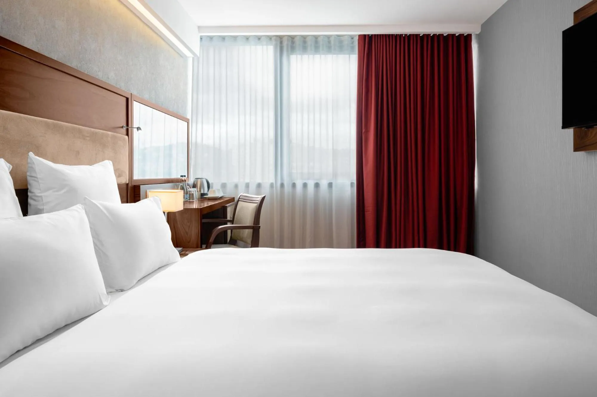 Bed in Movenpick hotel Sarajevo