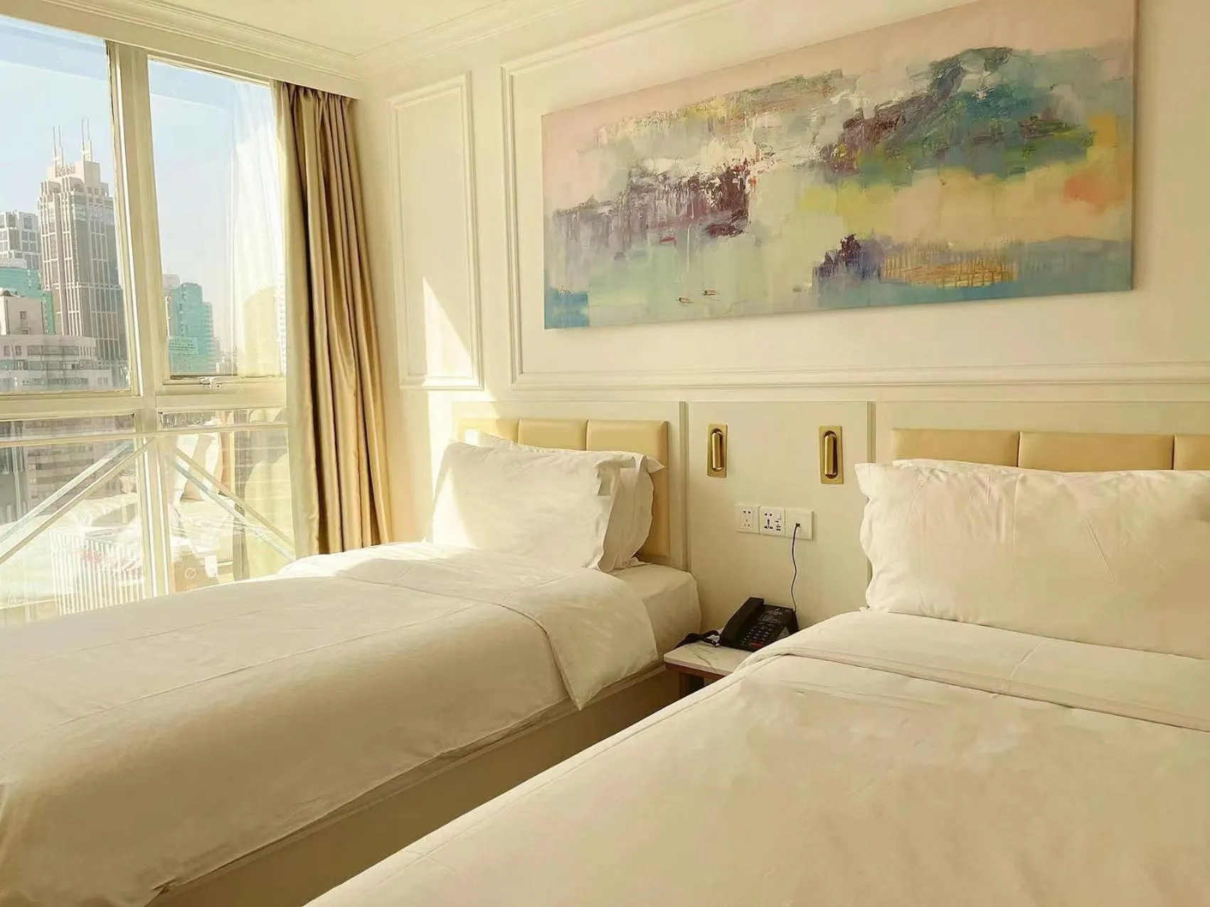 Property building, Bed in Magnificent International Hotel