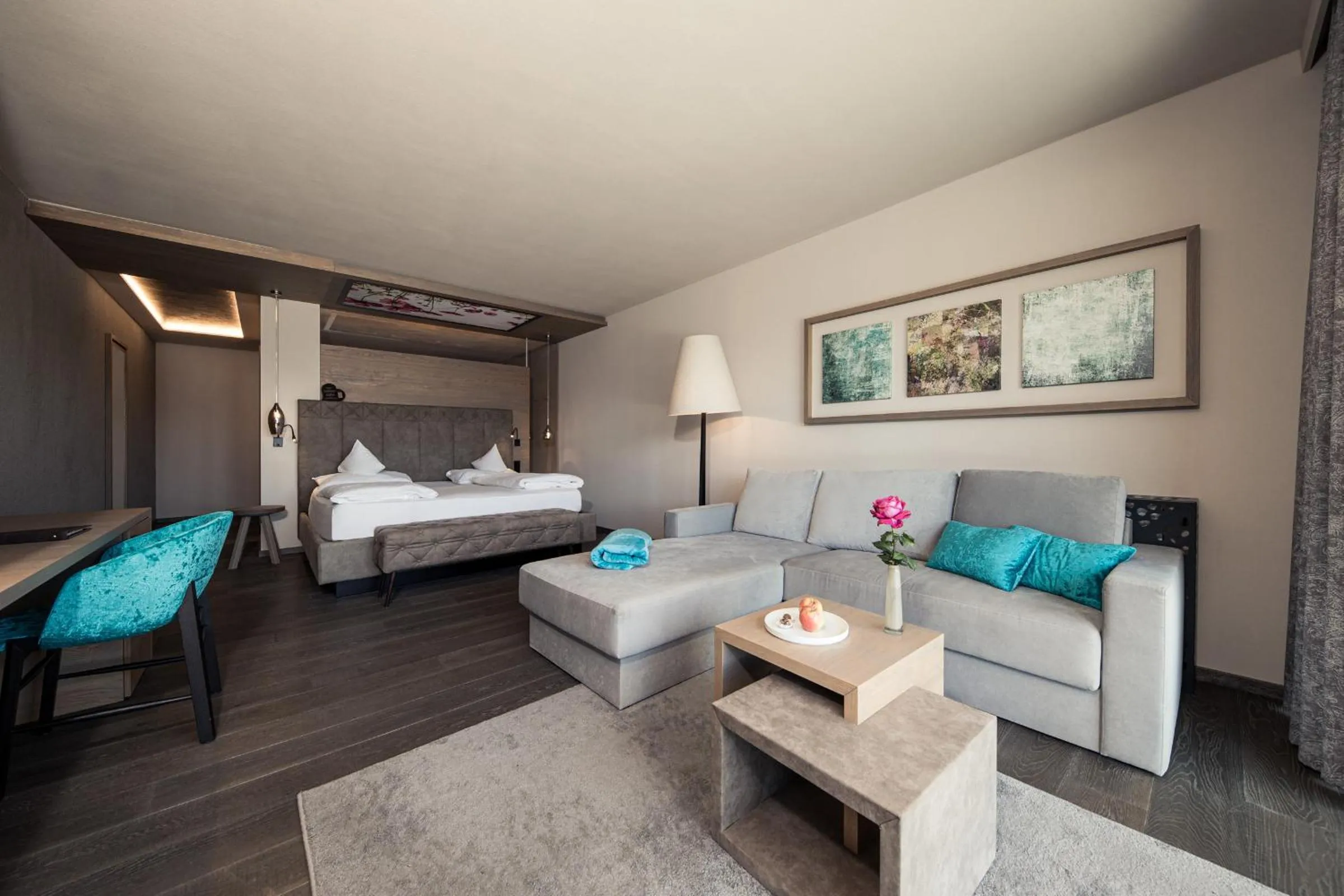 Bed in DAS GERSTL Alpine Retreat