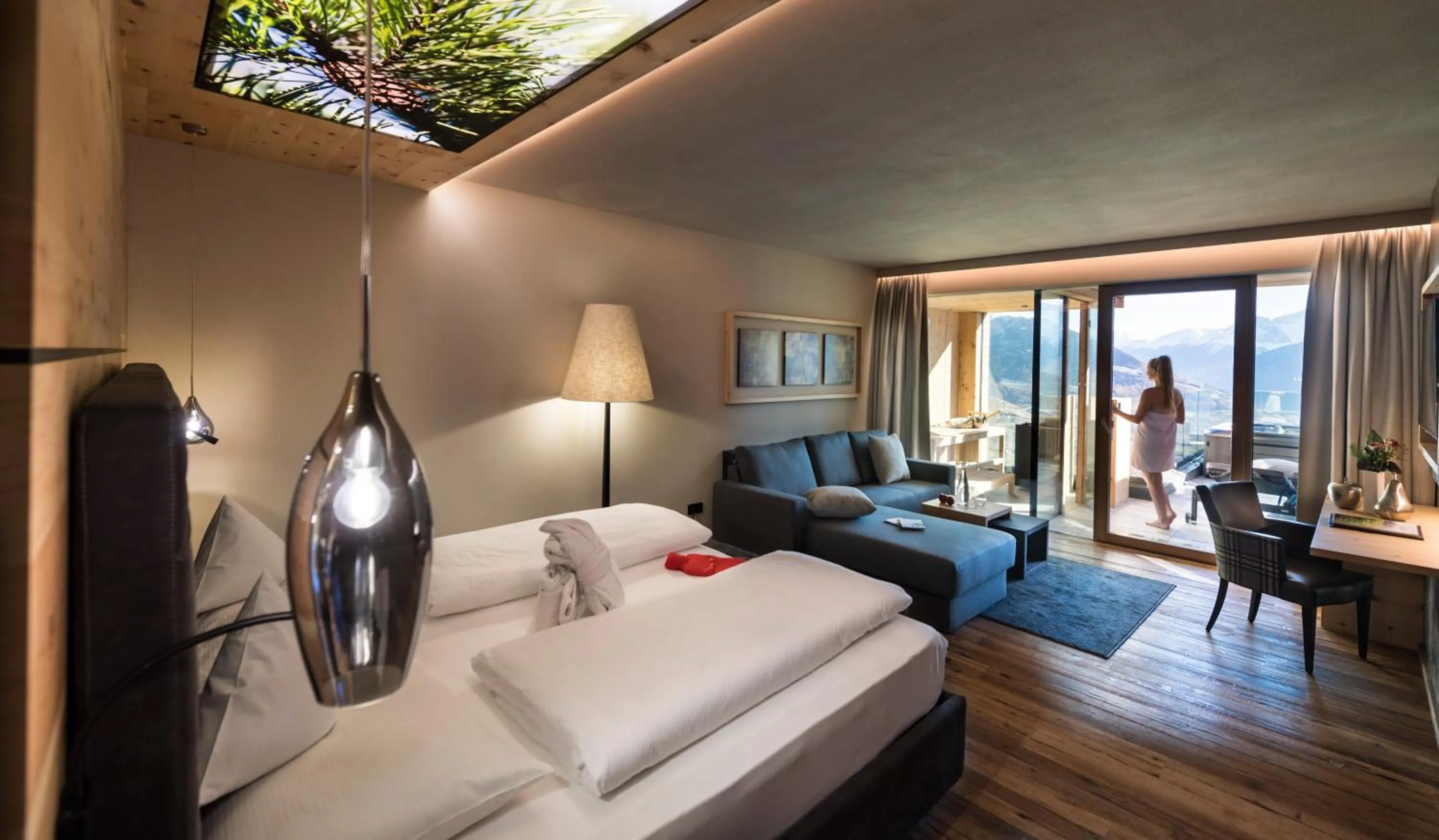 Bed in DAS GERSTL Alpine Retreat