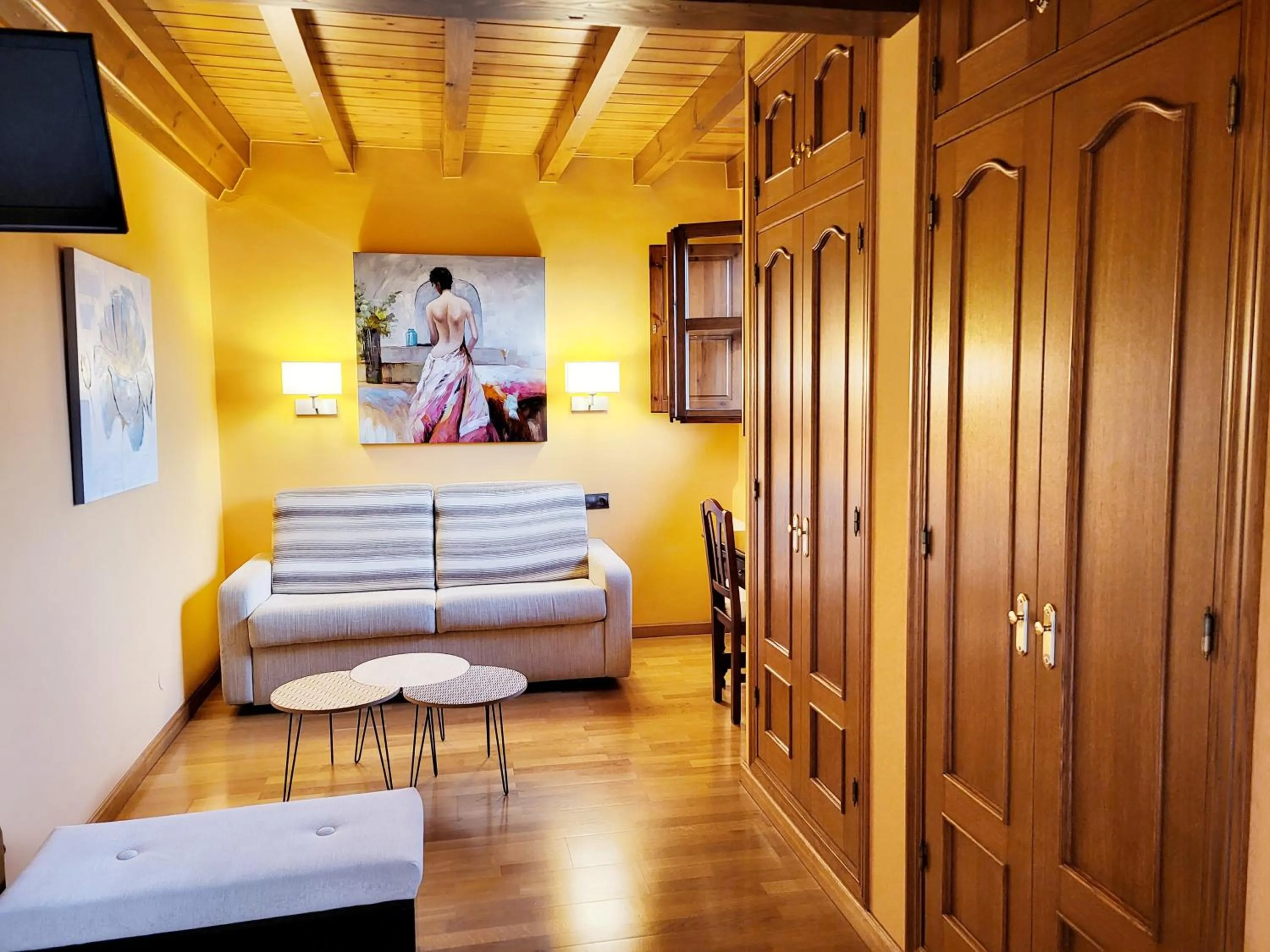 Bedroom, Bed in La Biesca Sebreñu