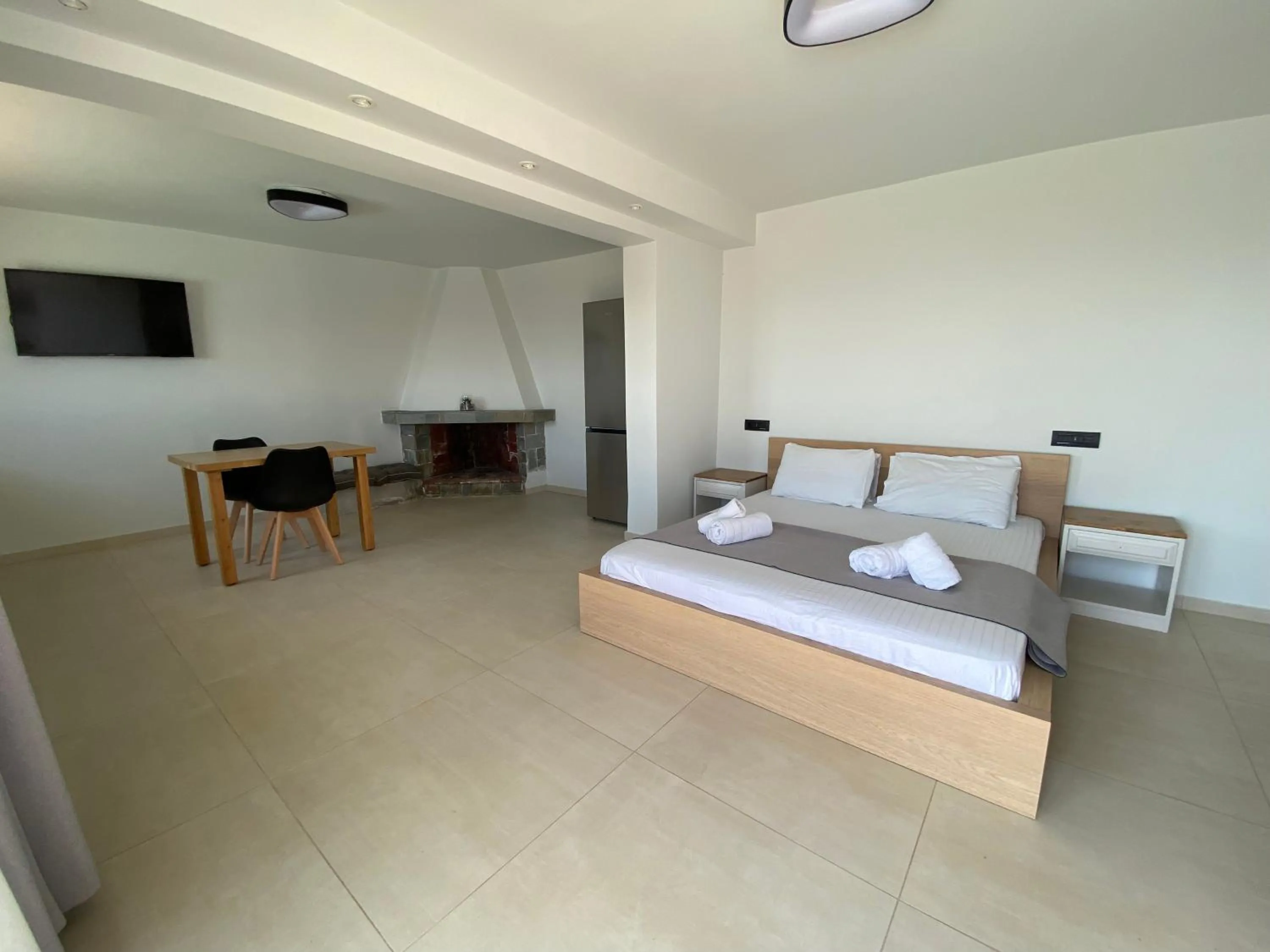 Bed in Ostria Apartments