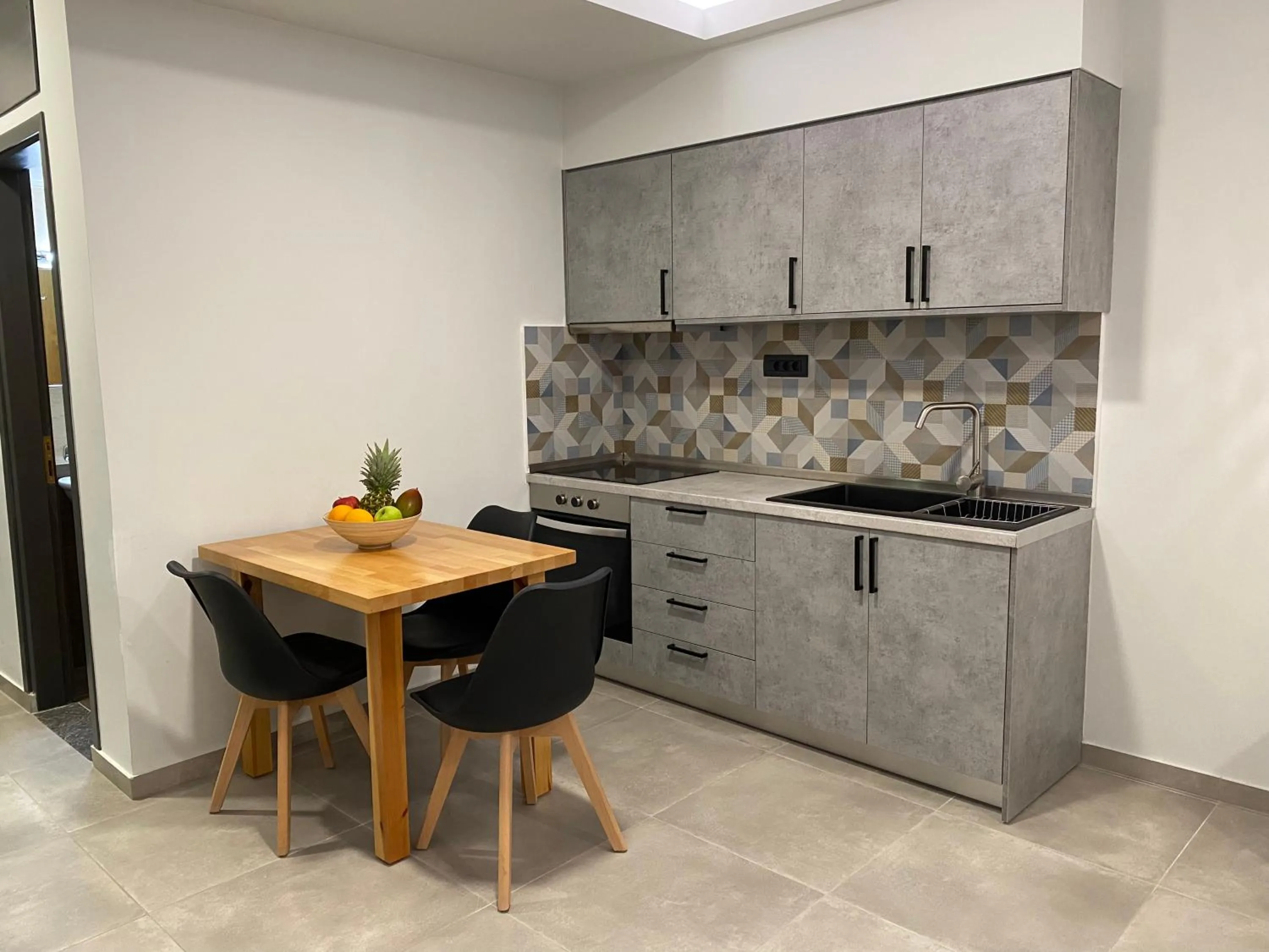 kitchen in Ostria Apartments