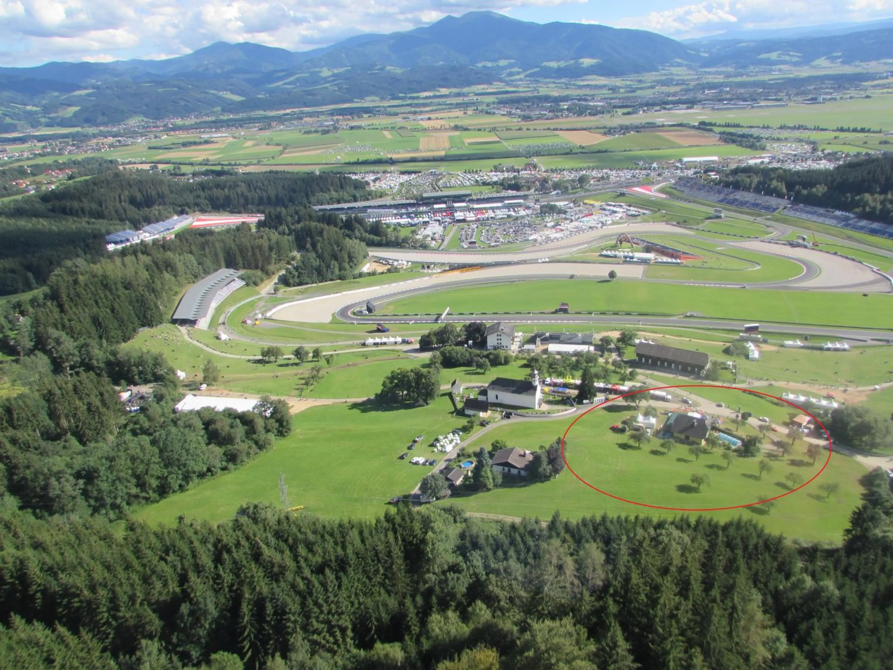 Landmark view in Haus Dietrich am Red Bull Ring
