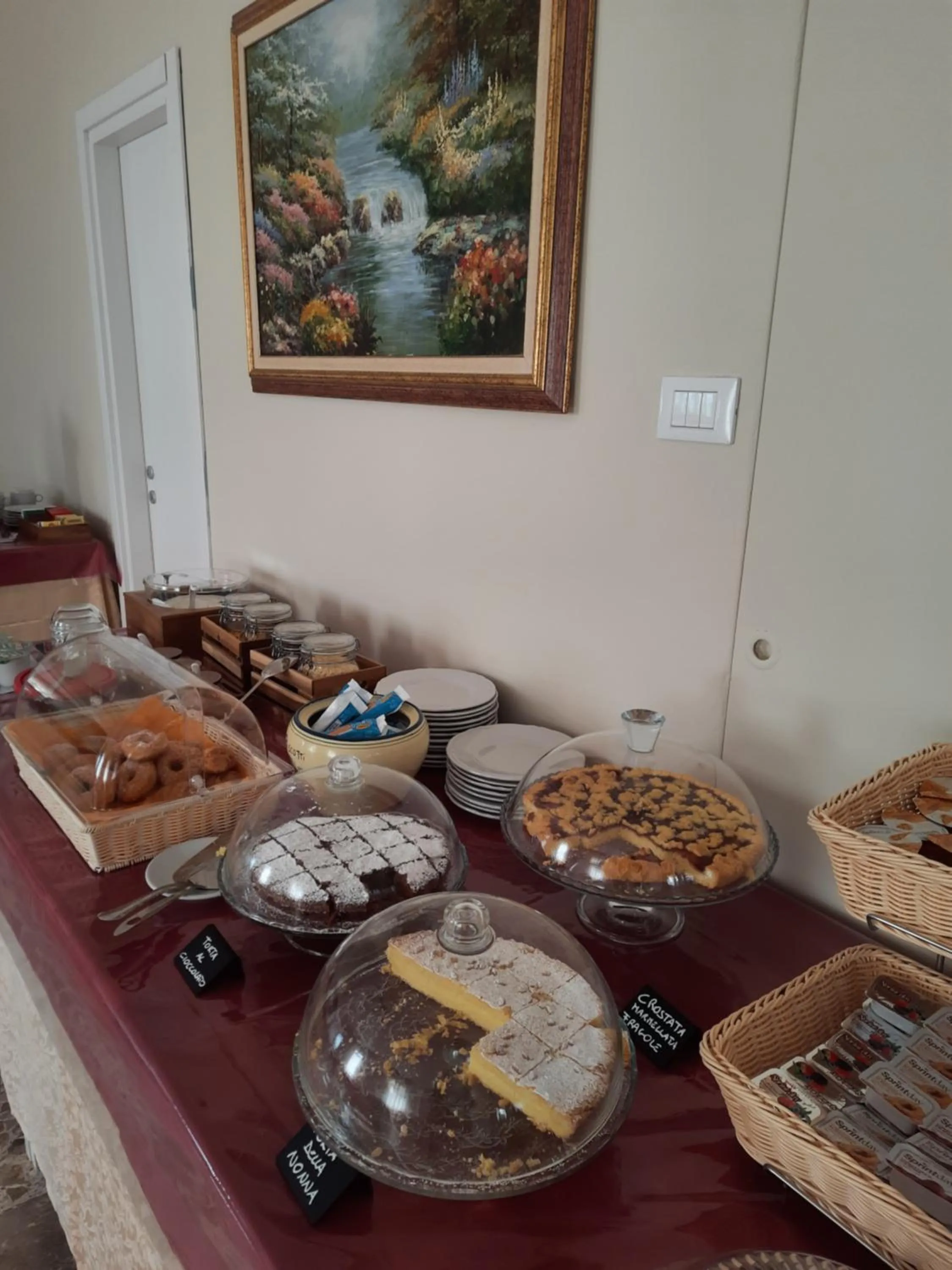 Buffet breakfast in Hotel Barbiani