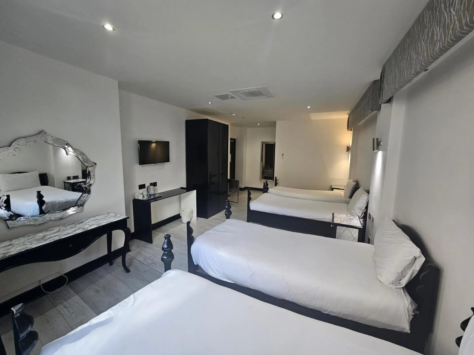 Bed in Print Works Hotel