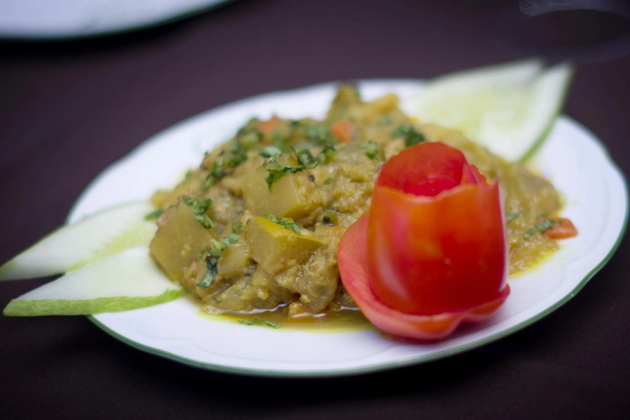 Food close-up in Restinn Hotel