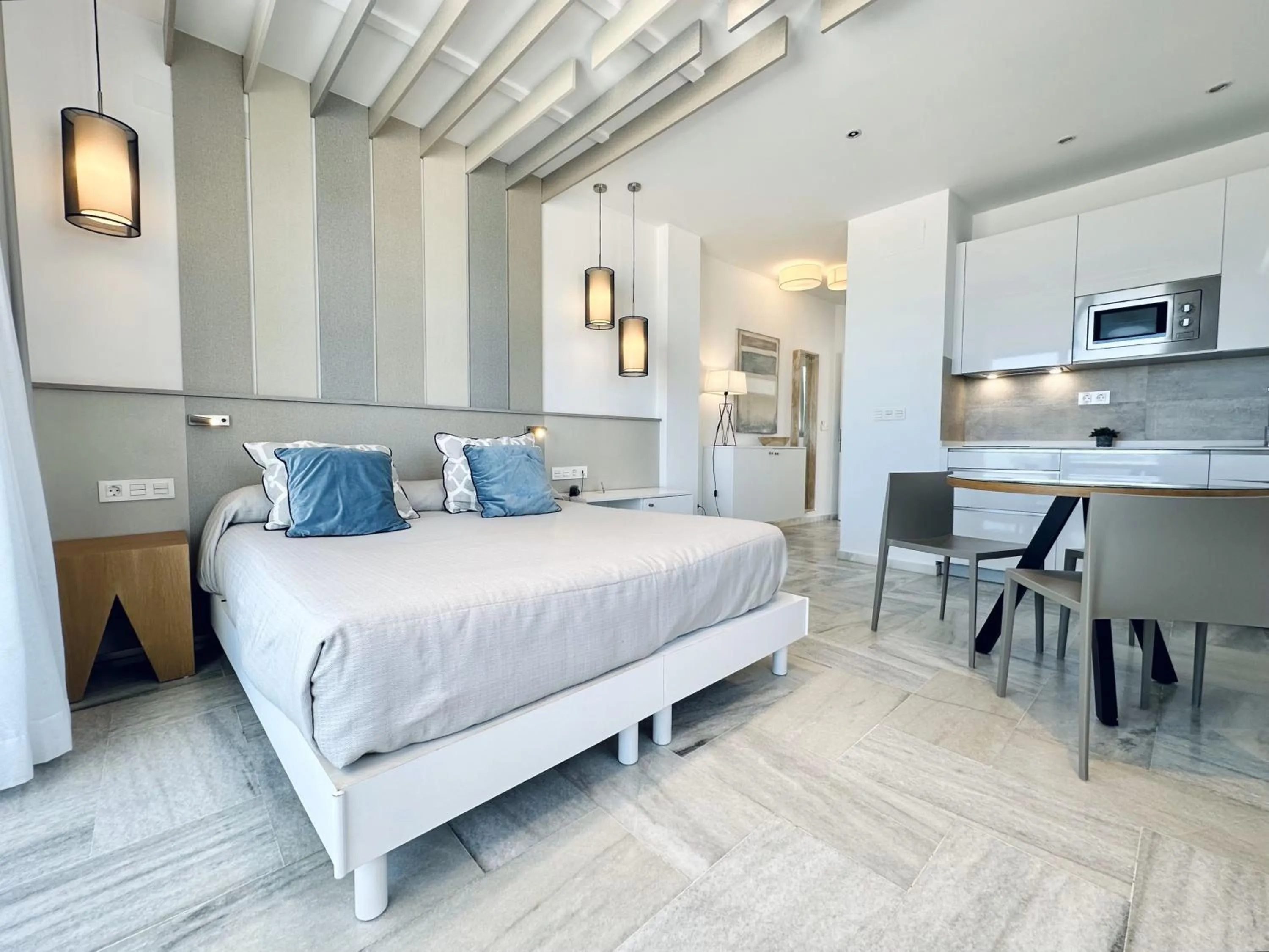 Bed in Hotel Apartamentos Marina Luz