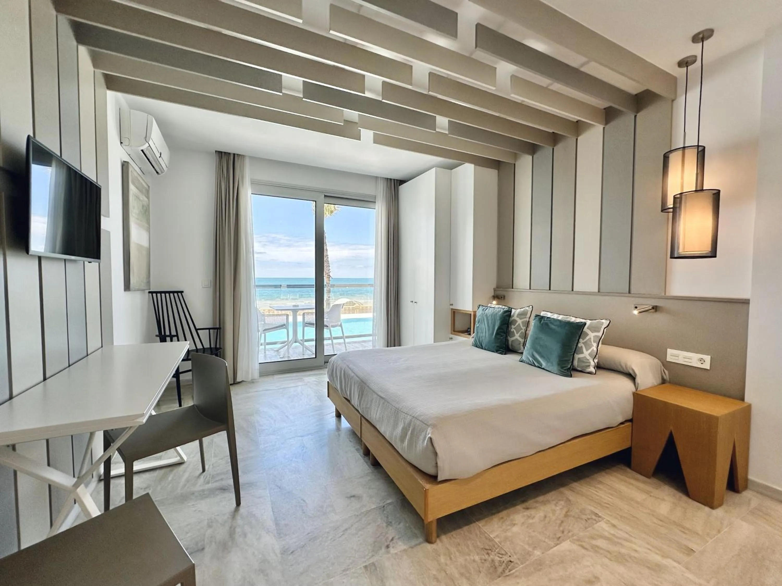 Bed in Hotel Apartamentos Marina Luz