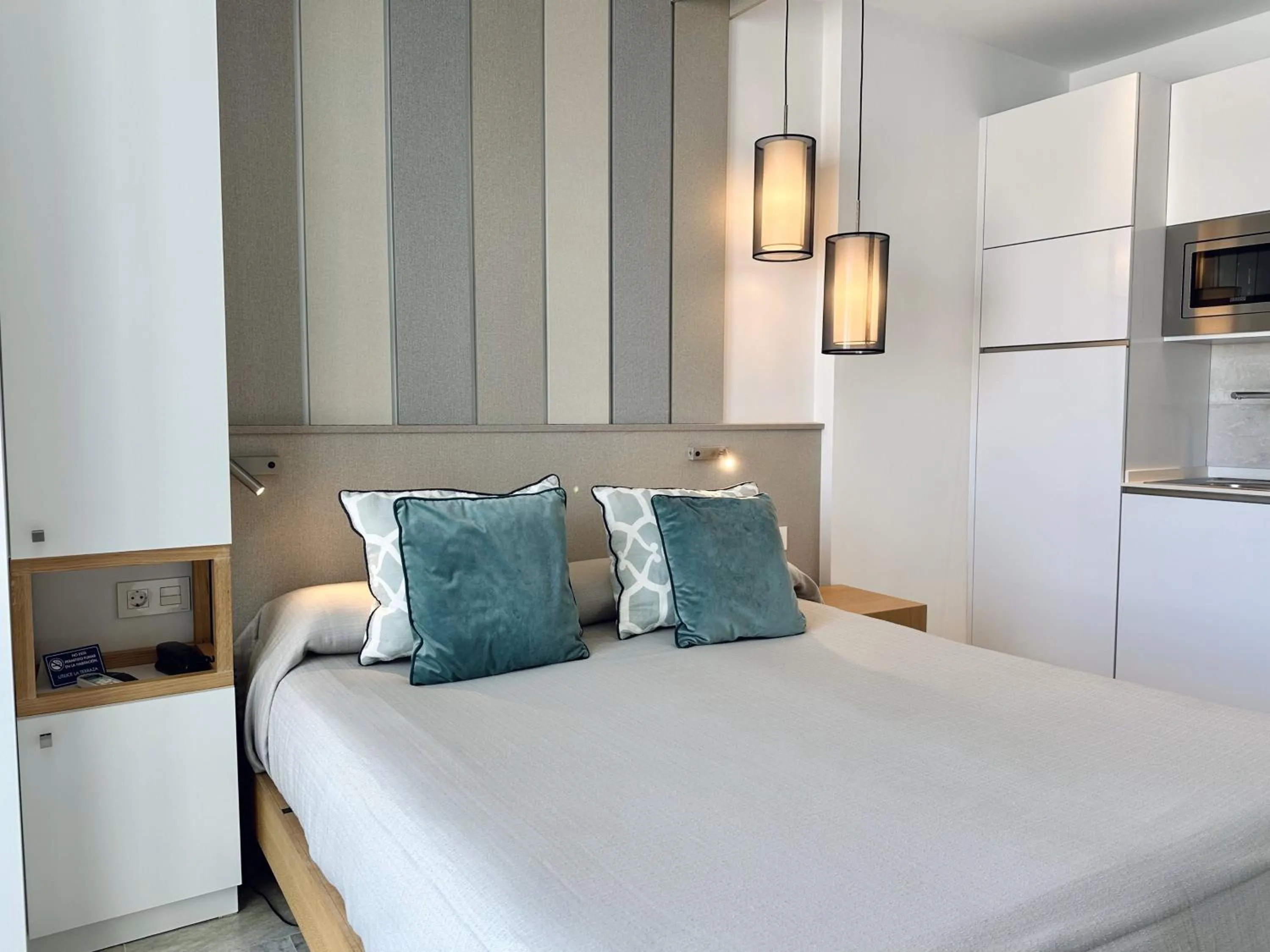 Bed in Hotel Apartamentos Marina Luz