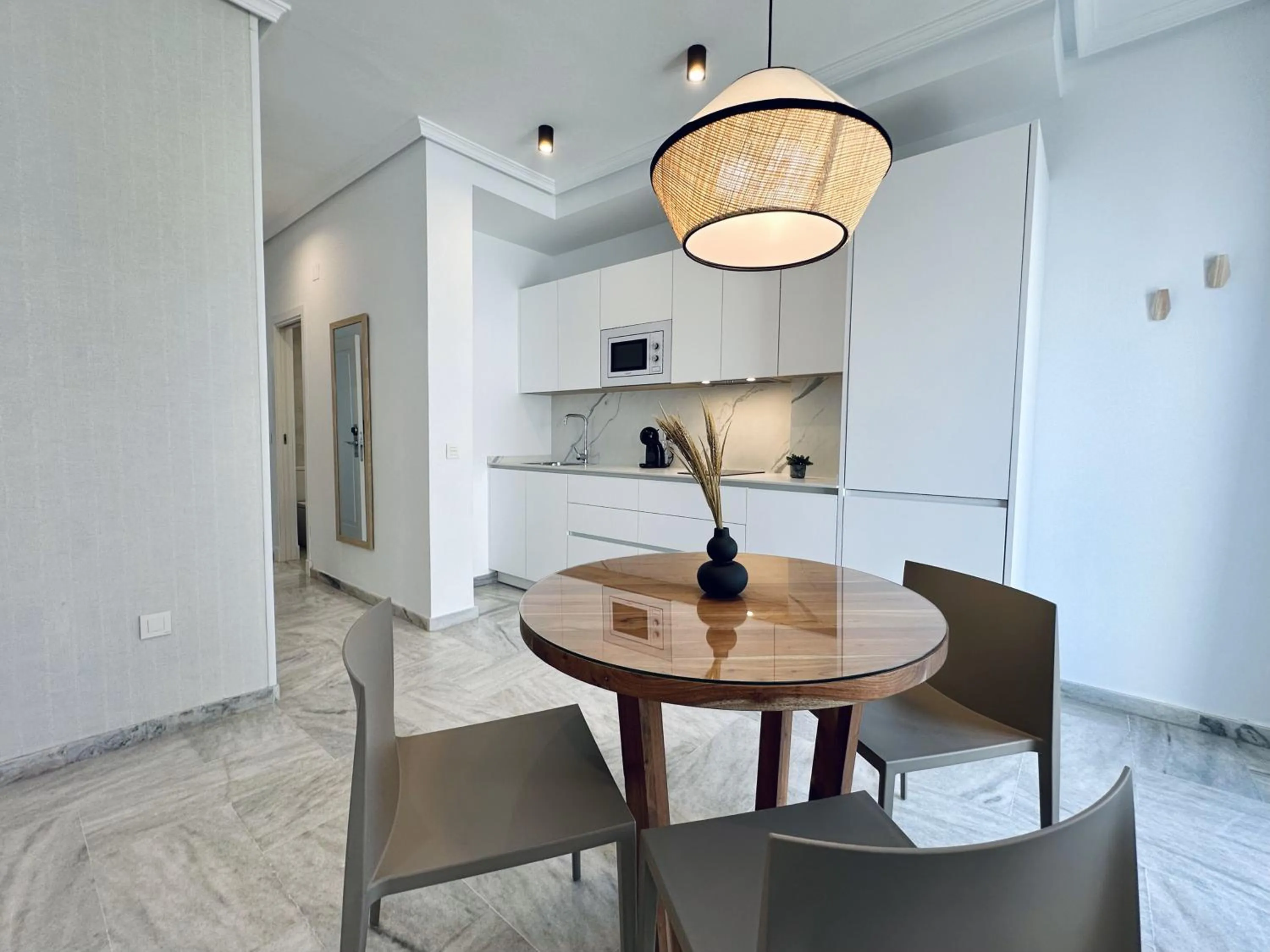 Kitchen or kitchenette in Hotel Apartamentos Marina Luz