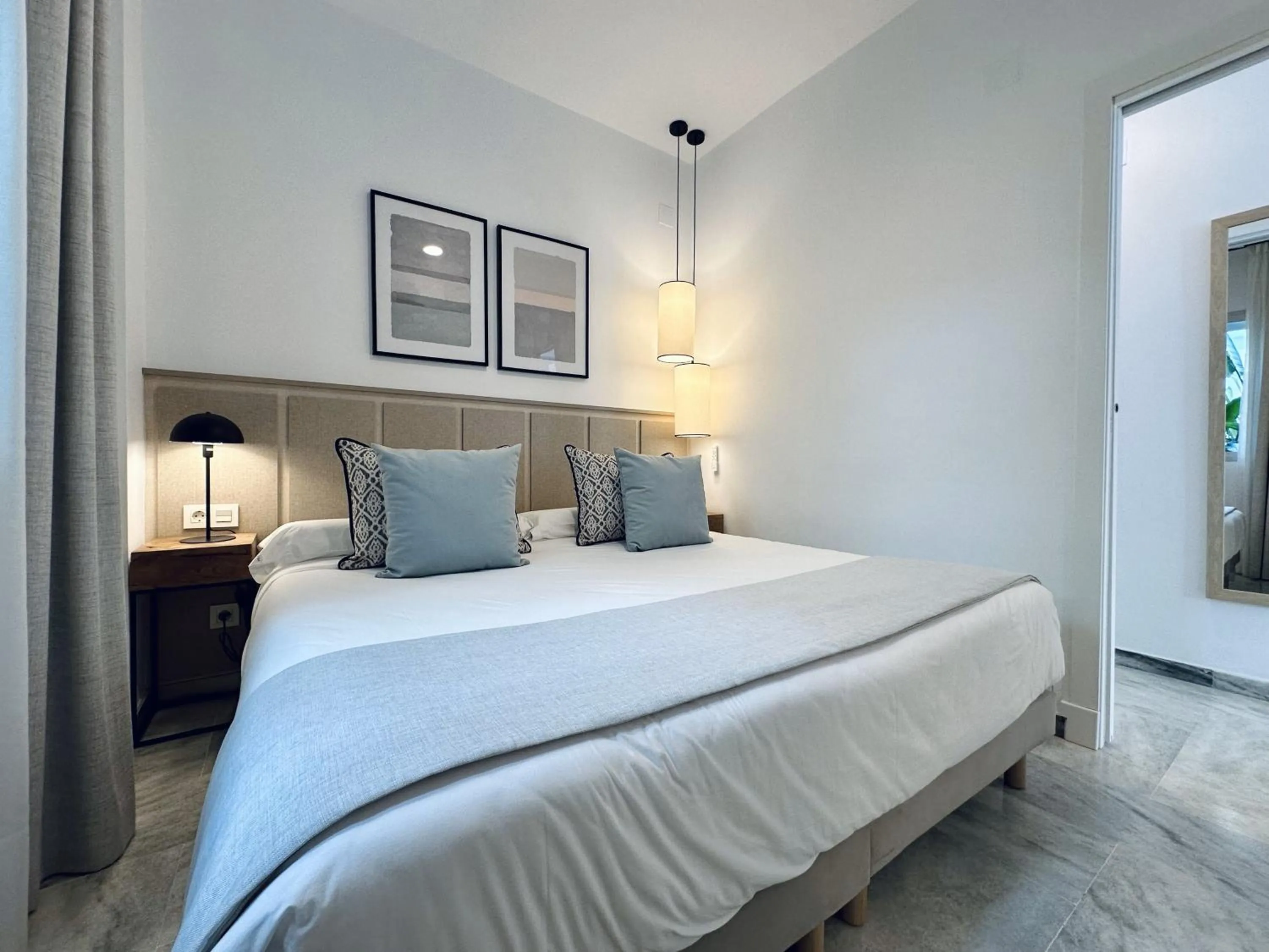 Bed in Hotel Apartamentos Marina Luz