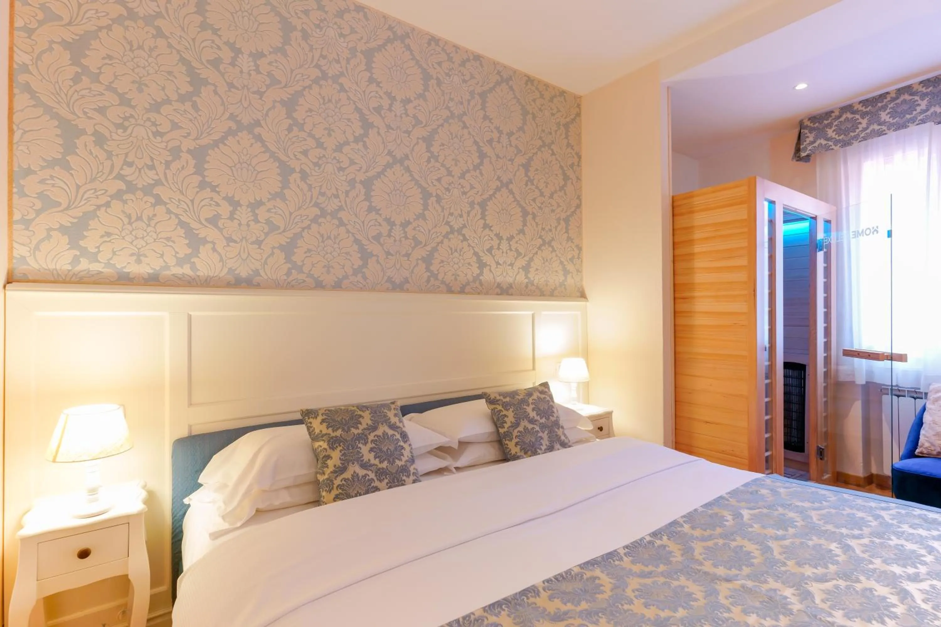 Sauna, Bed in Casa Miramonte