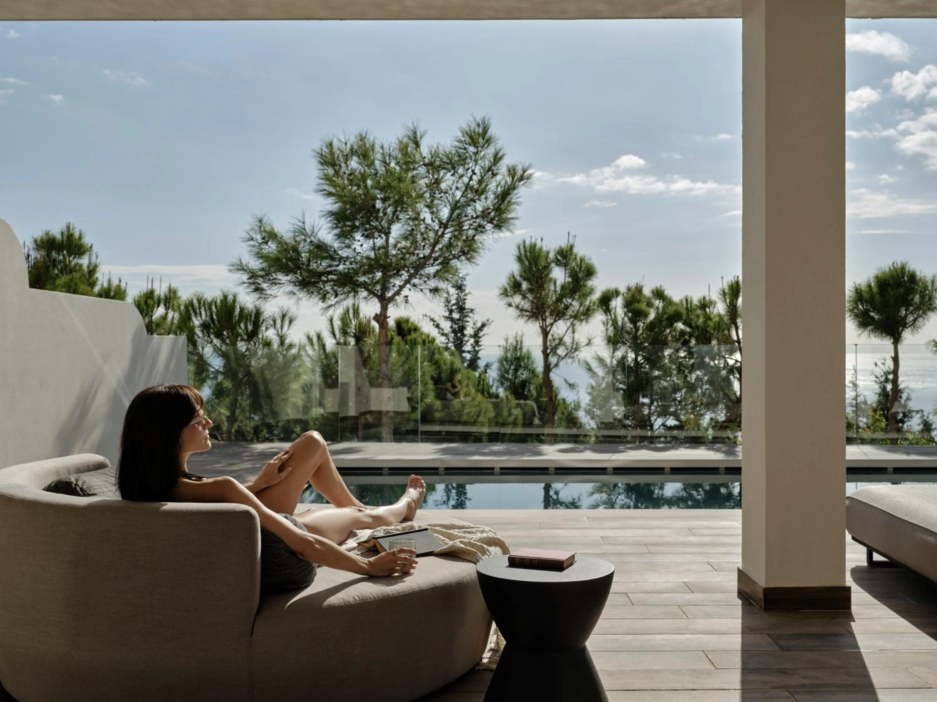 Patio in Esperos Village Blue & Spa - Adults Only