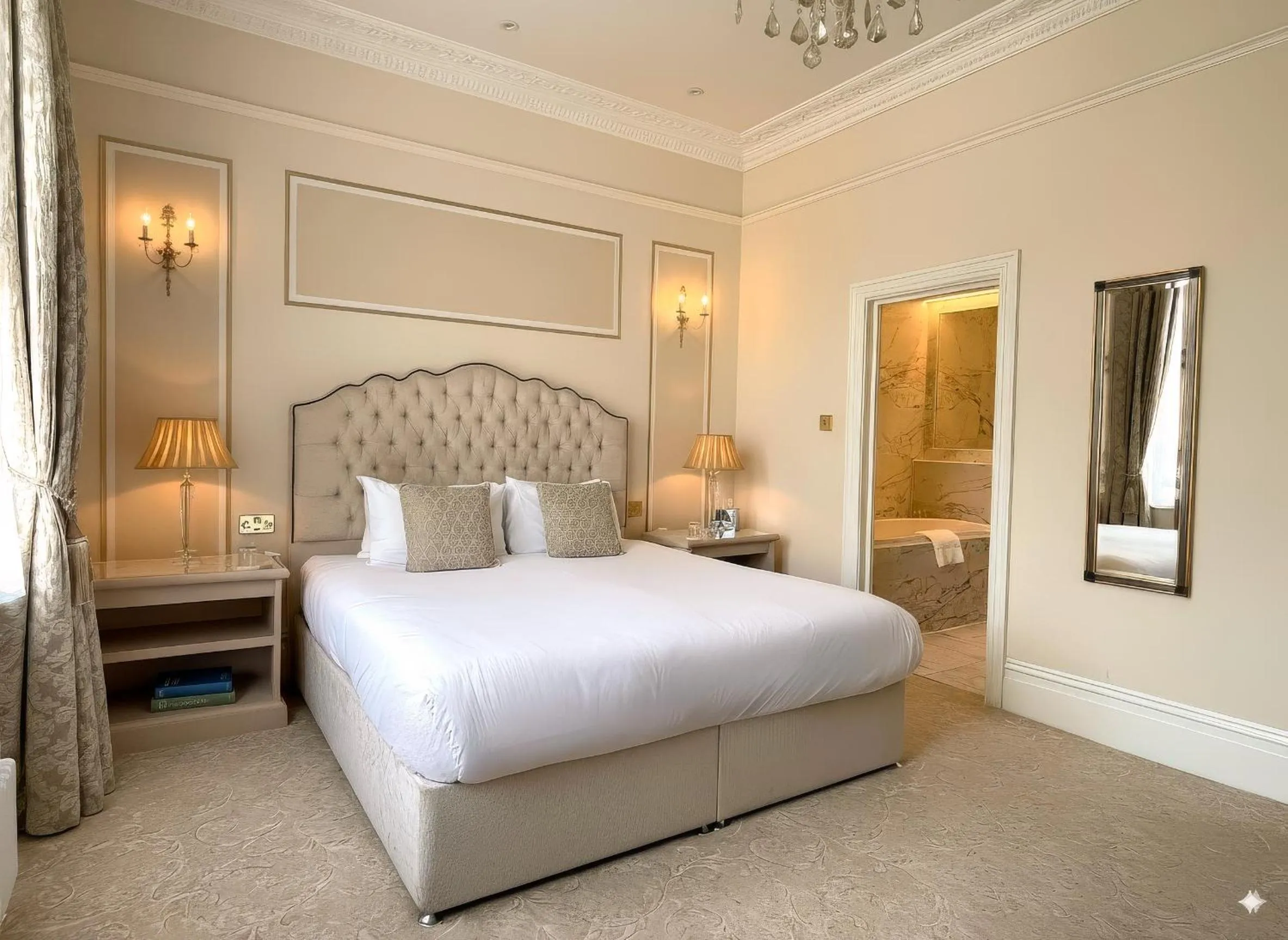 Bed in Bathen House Boutique Hotel