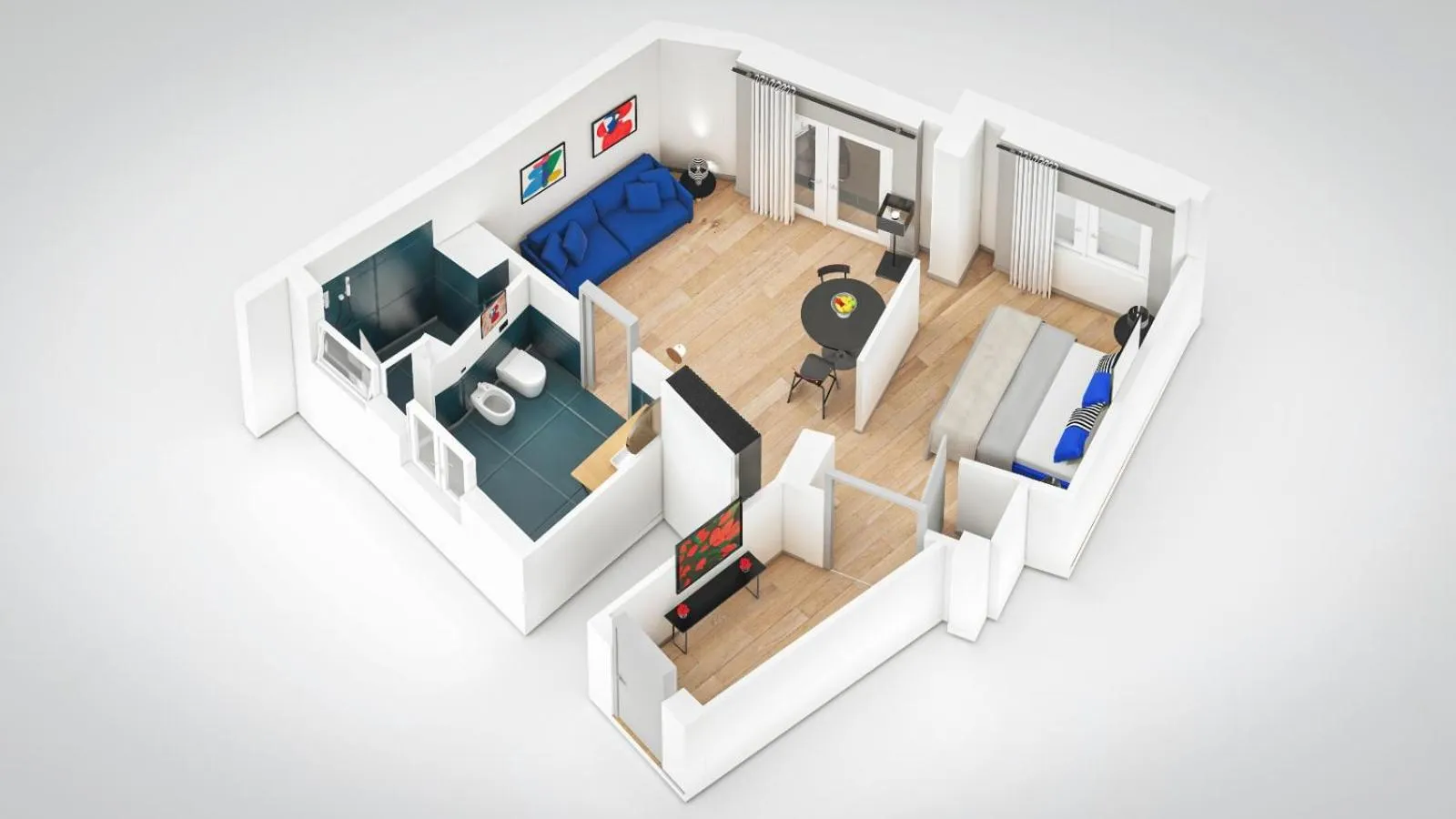 Floor plan, Bed in Le Mummarelle