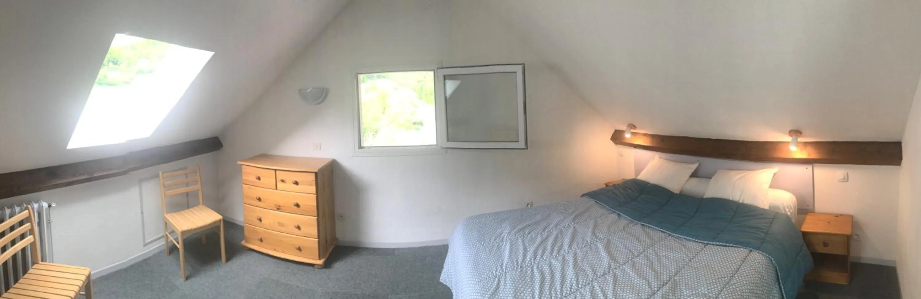 Photo of the whole room, Bed in Appart Le Chili- Quartier thermal- Parc remarquable - Linge fourni