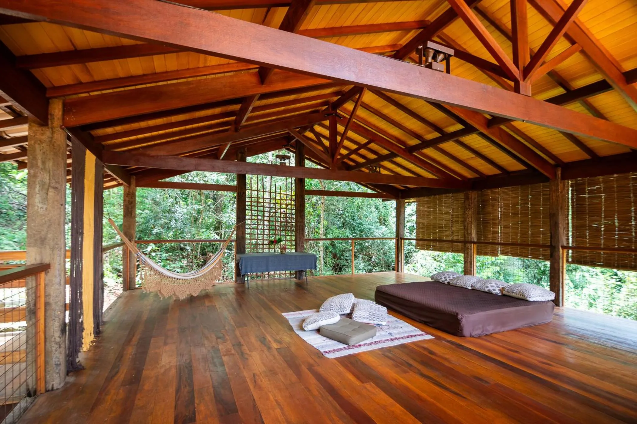 Seating area, Bed in Villa Rica Pousada