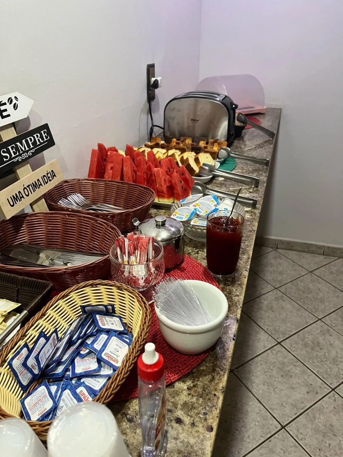 Buffet breakfast in Pousada Martin de Sá