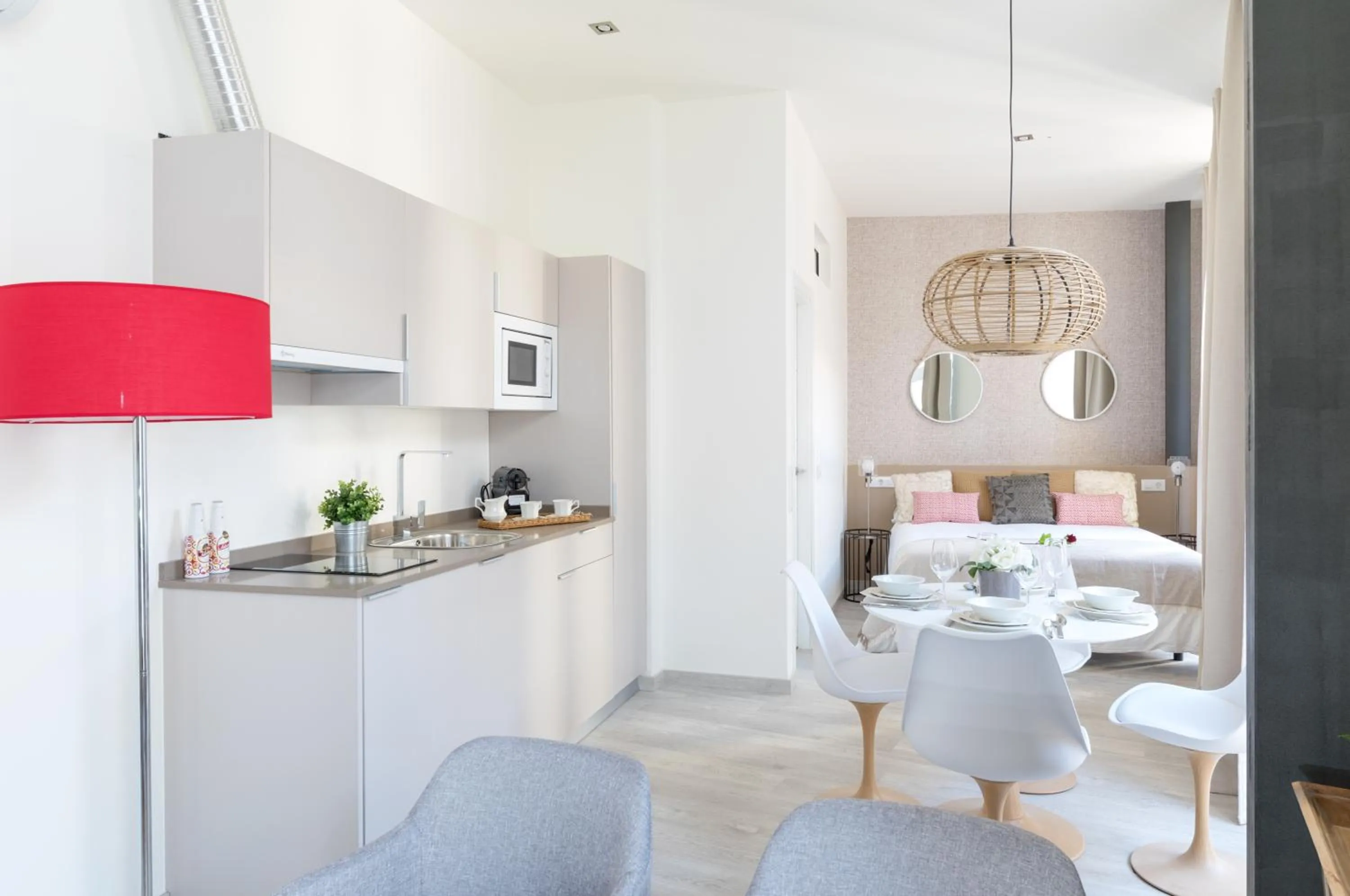 Kitchen or kitchenette in Apartamentos Soho Boutique Museo