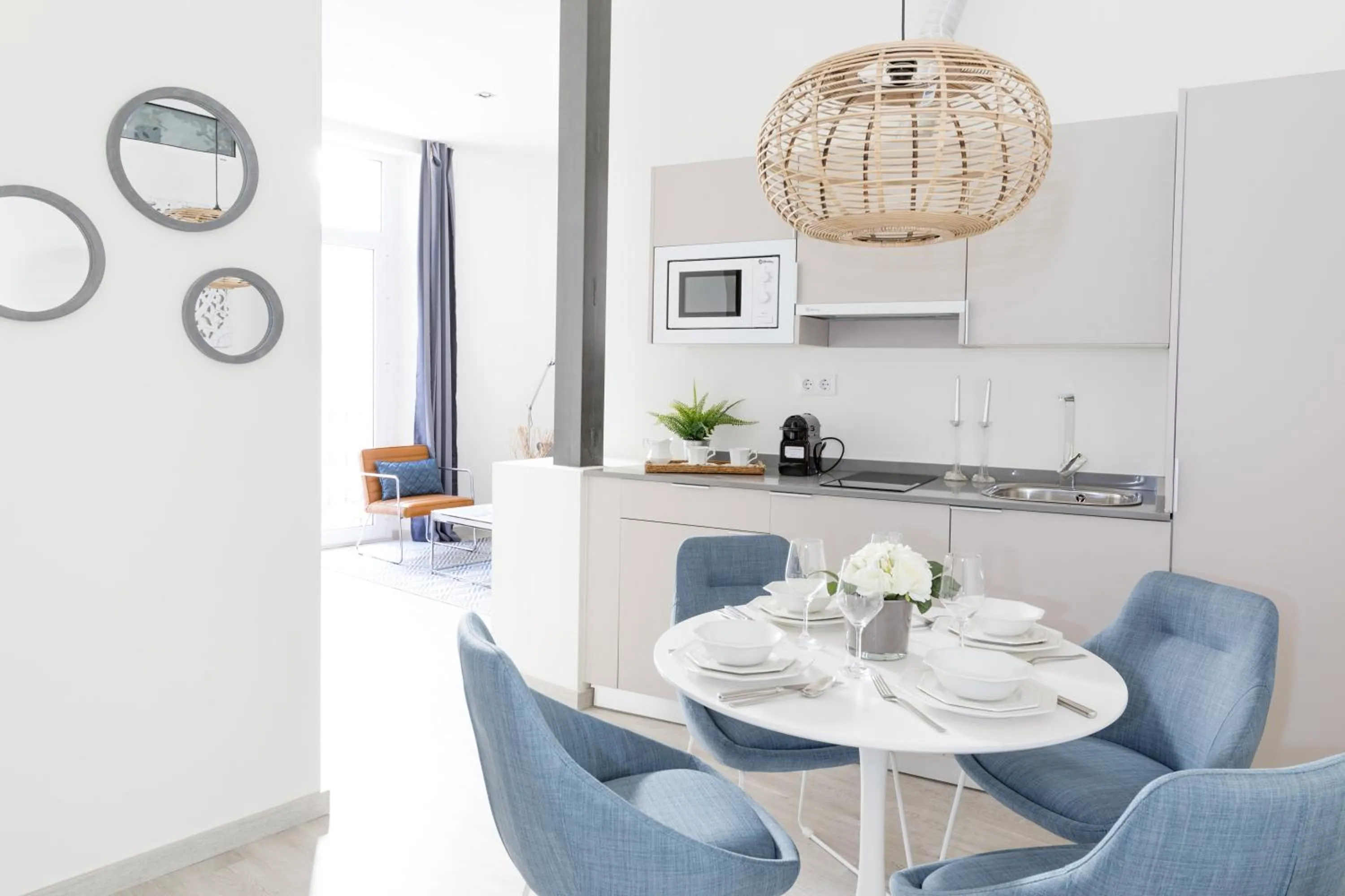 Kitchen or kitchenette in Apartamentos Soho Boutique Museo