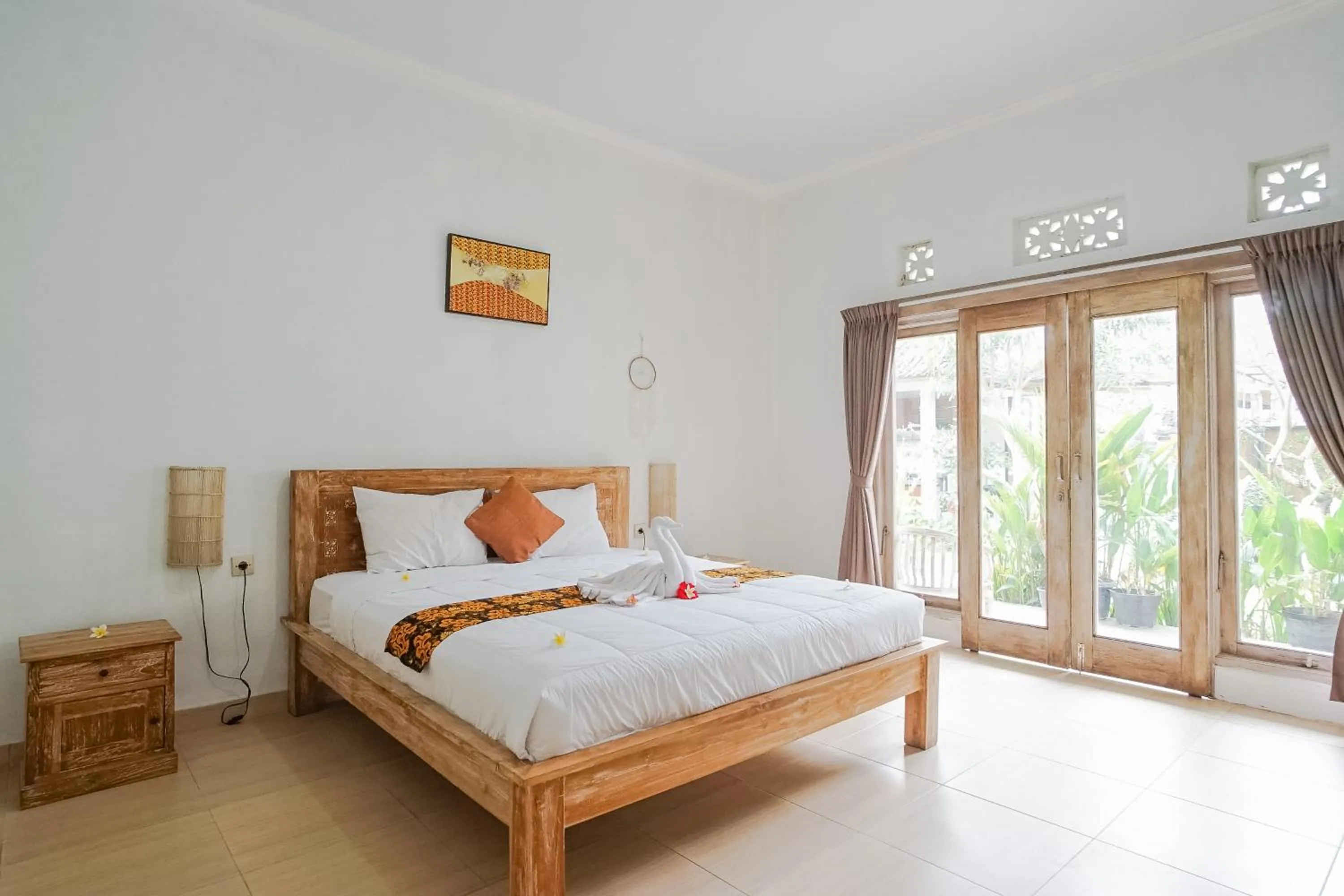 Bed in Karan Homestay Canggu